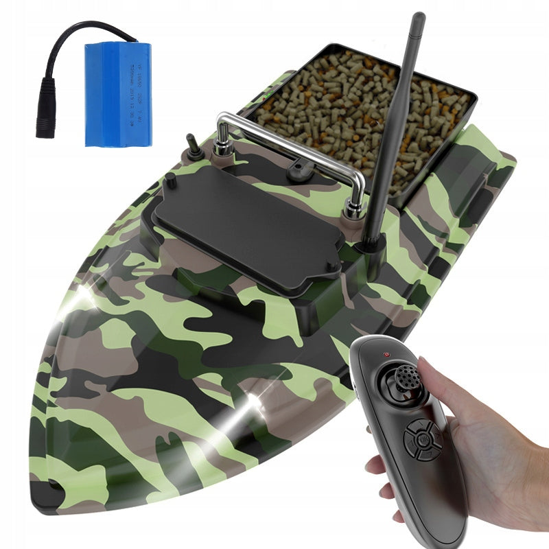 BAIT BOAT CONTROLLED RANGE 500 M, 2 KG LOAD CAPACITY FISHING BOAT Packaging status original