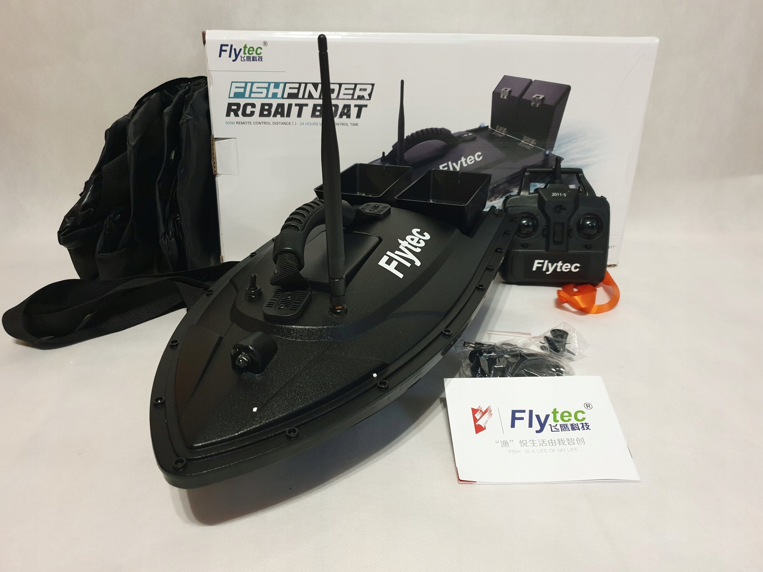 BAIT BOAT FLYTEC 2 BATTERIES!!! + BAG!!! EAN (GTIN) 5907085523880