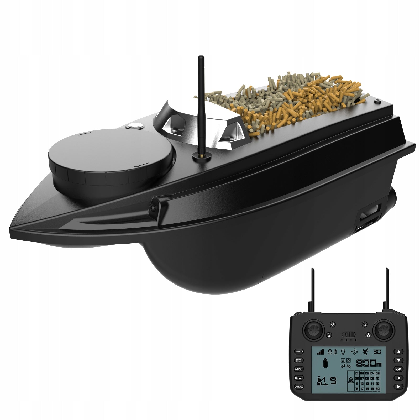 BAIT BOAT FLYTEC V030 GPS, BATTERY 20000mAh, Range 500m, BAG 15km/h
