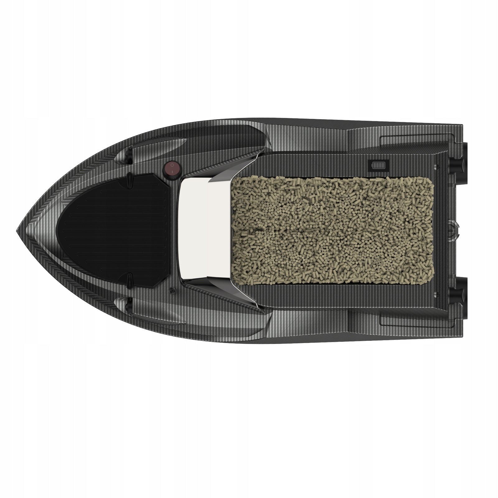 BAIT BOAT FLYTEC V080 GPS, BATTERY 20000mah - SOUNDER, BAG 15km/h Weight 3900 g
