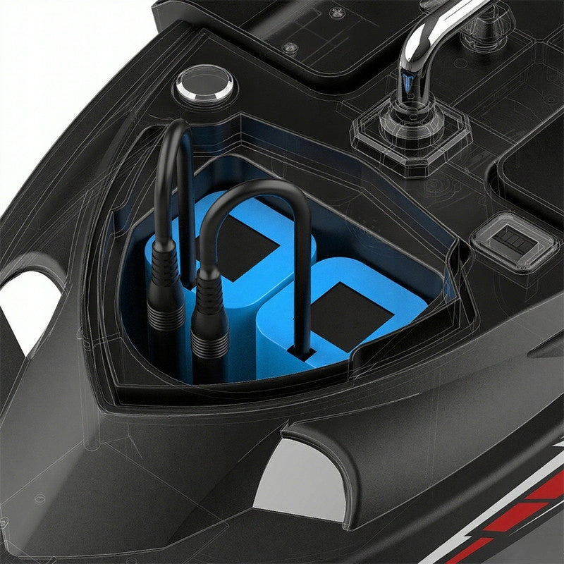 BAIT BOAT FLYTEC V802 CRUISE CONTROL, 4 CHAMBERS, 12000mAh BATTERY Model V802PRO-BLACK-EU