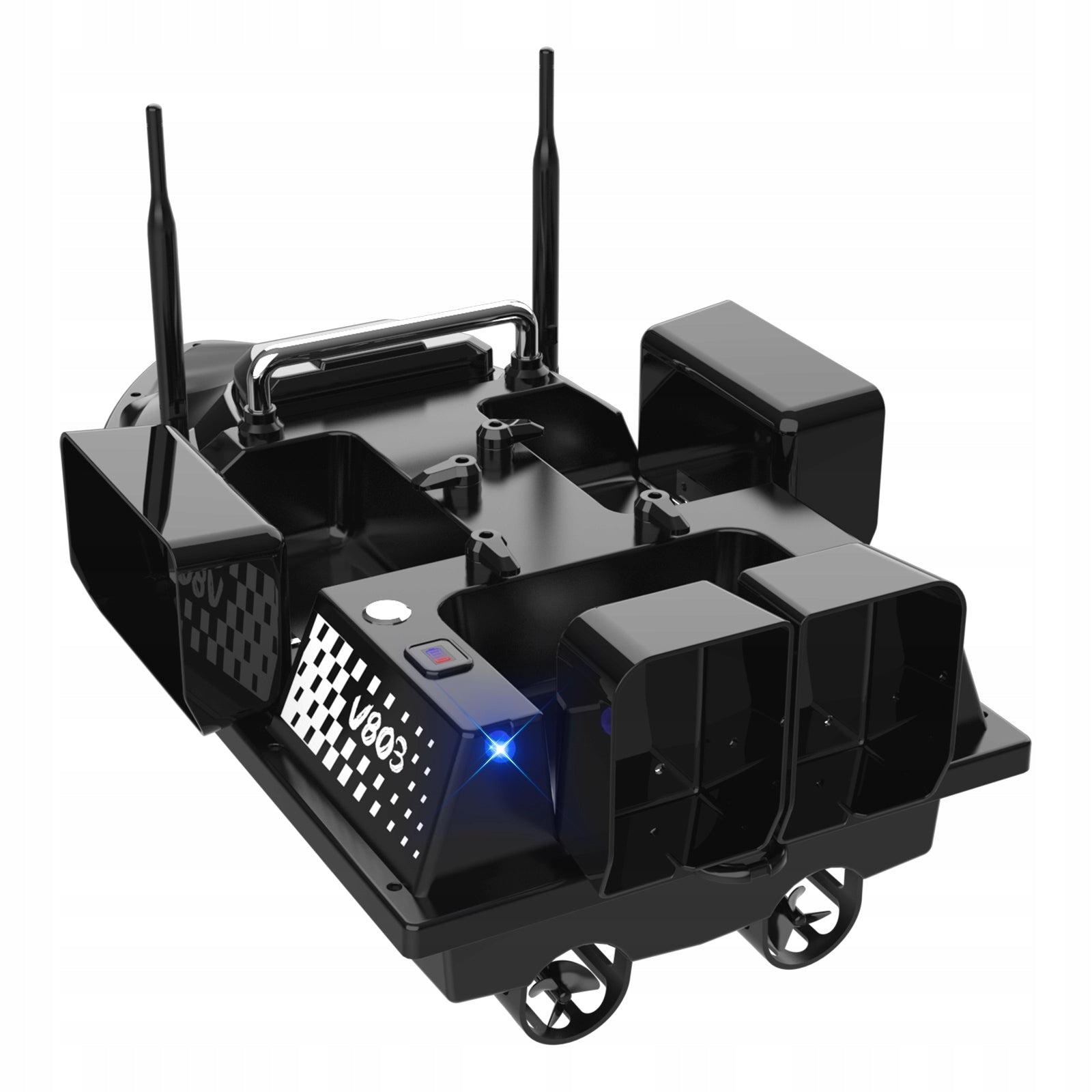 BAIT BOAT FLYTEC V803 4X FEEDERS 2XAKU 18000mAh GPS Brand Flytec