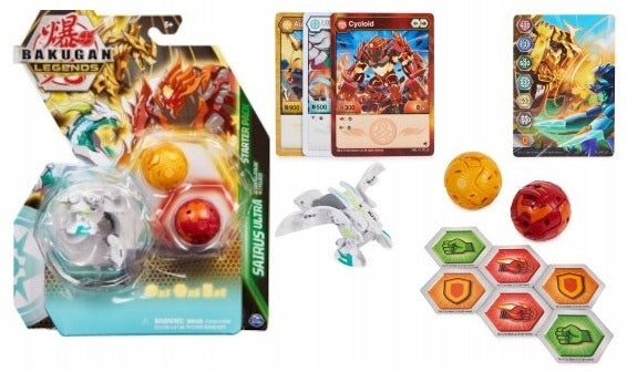 Figūrėlė su kortelėmis Bakugan Legends startowy Sairus Ultra