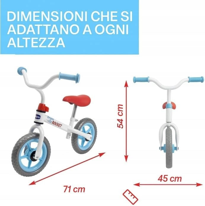 BALANCE BIKE CHICCO GREEN ROCKET RIDE-ON White Color green