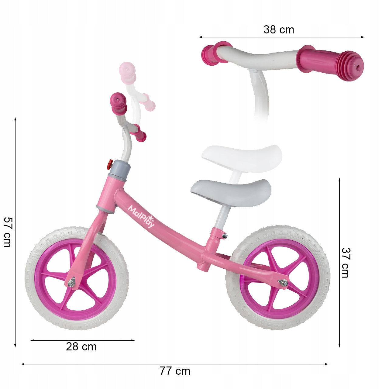 BALANCE BIKE CHILDREN'S BIKE FOR CHILDREN LIGHTWEIGHT FOAM WHEELS EVA 12" Packaging status original