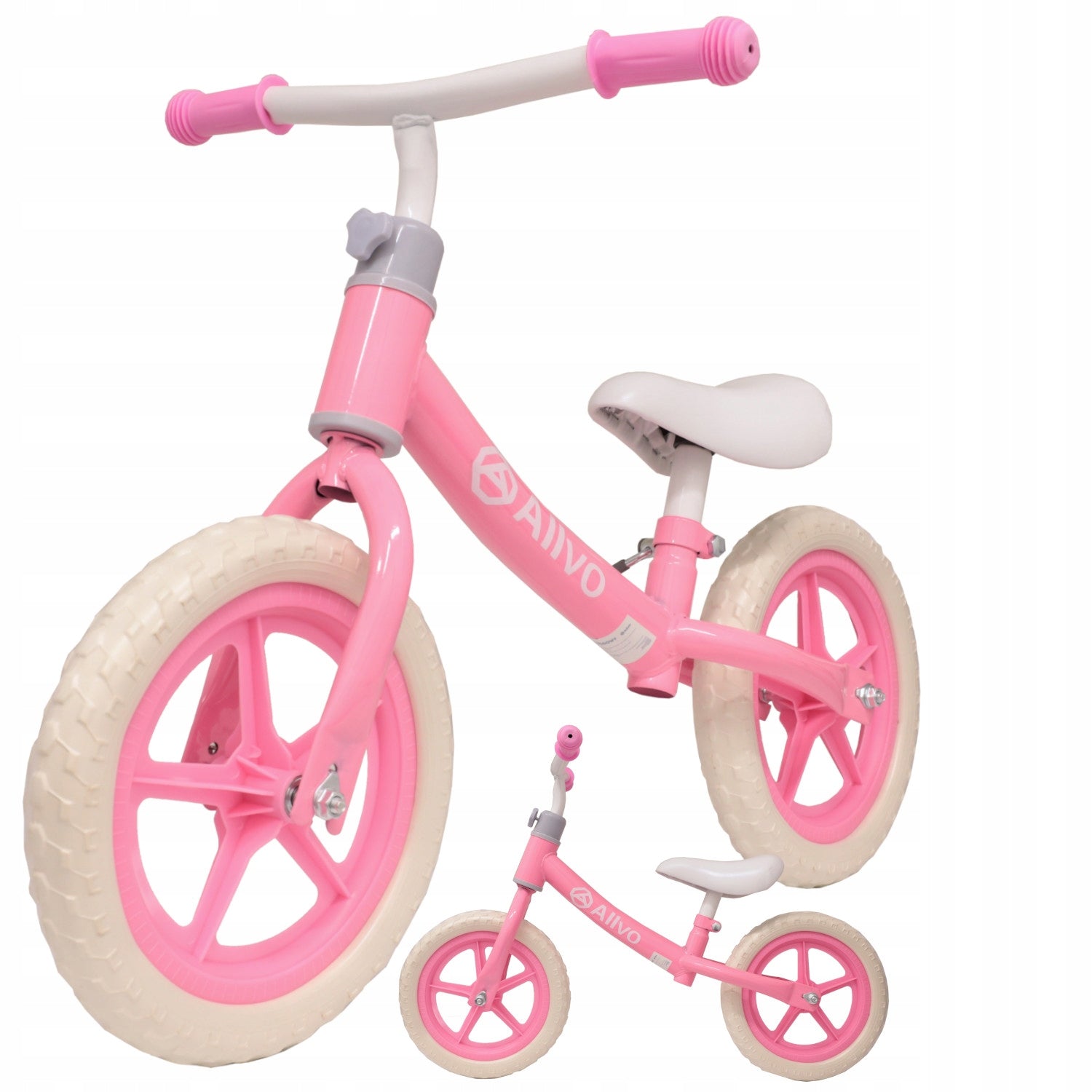 BALANCE BIKE CHILDREN'S BIKE LIGHTWEIGHT ADJUSTABLE HANDLEBAR AND SADDLE Color pink