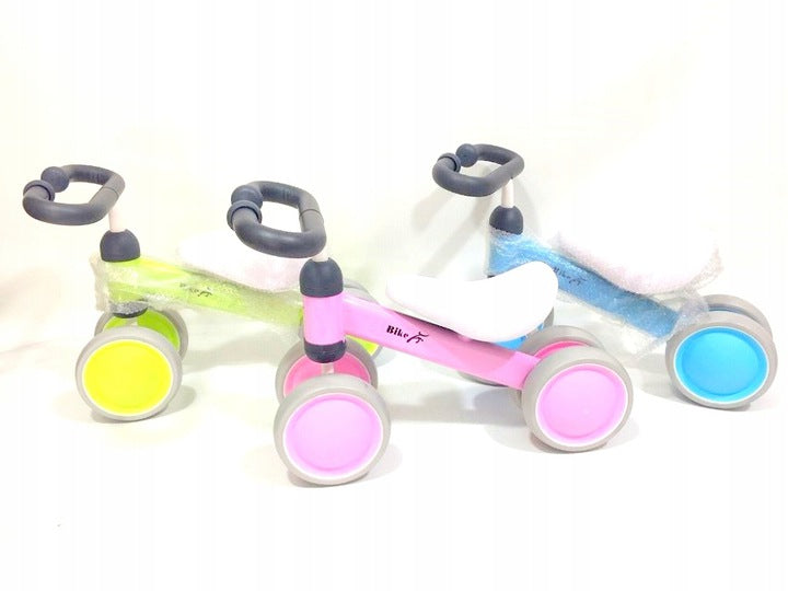 BALANCE BIKE FOR CHILDREN 1-3 YEARS OLD THREE COLORS ROSE-BLUE-GREEN