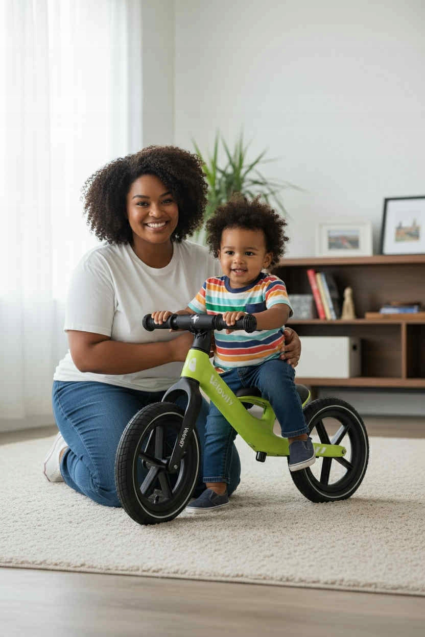 BALANCE BIKE LIGHT/ PUMPED WHEELS/ LIME Color yellow
