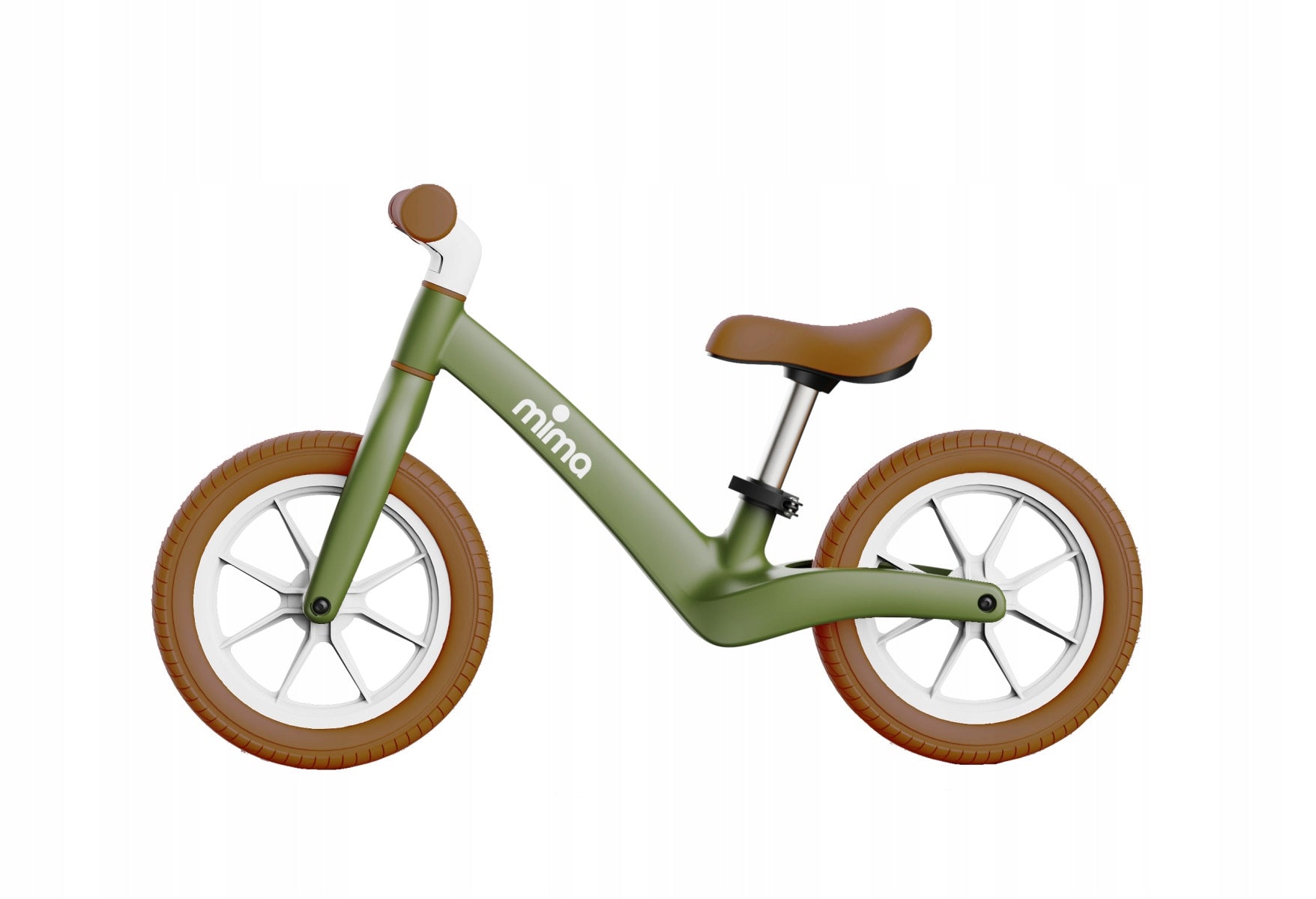 BALANCE BIKE MIMA ZOOM - GREEN / CAMEL Model Zoom