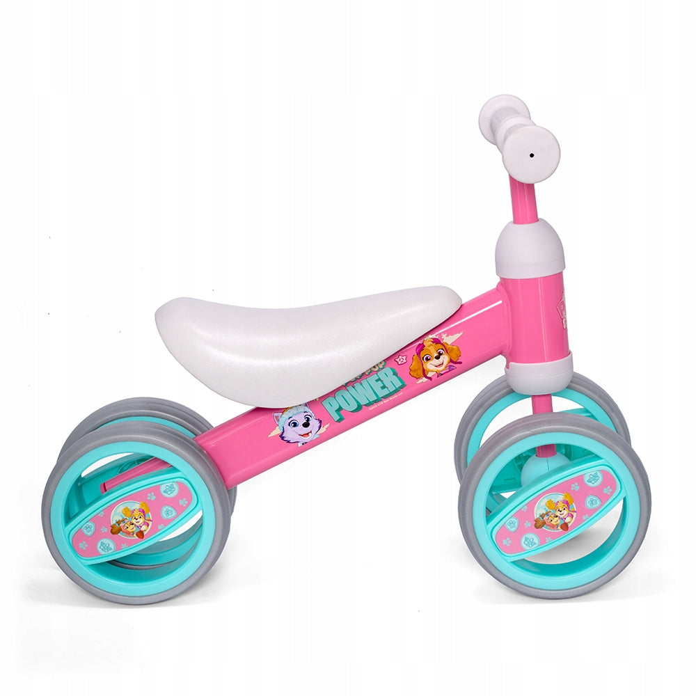BALANCE BIKE PSI PATROL SKYE 4-Wheel STABLE CHILDREN'S Maximum kid's weight 20 kg