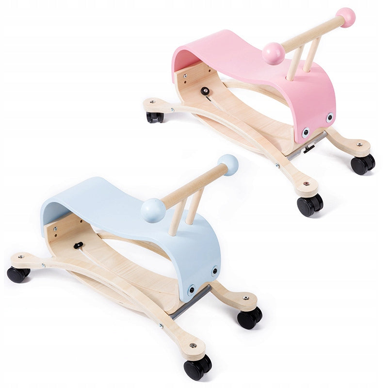 BALANCE BIKE ROCKER 2IN1 WOODEN ON WHEELS PASTEL RIDING DIANATE TEACHES Model KIDO DIDO