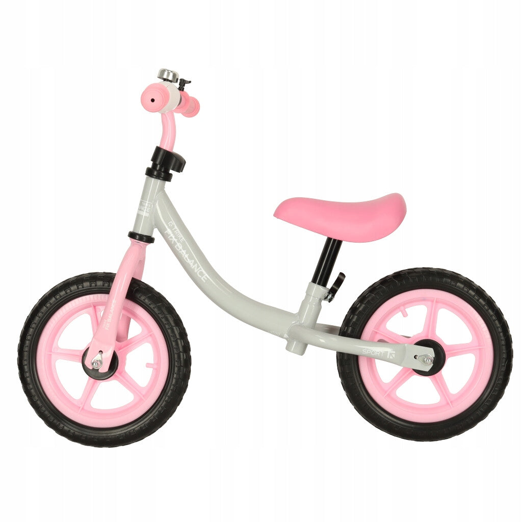 BALANCE BIKE TRIKE FIX BALANCE FOR CHILDREN ULTRA LIGHT ADJUSTABLE pink Height 80–108 cm