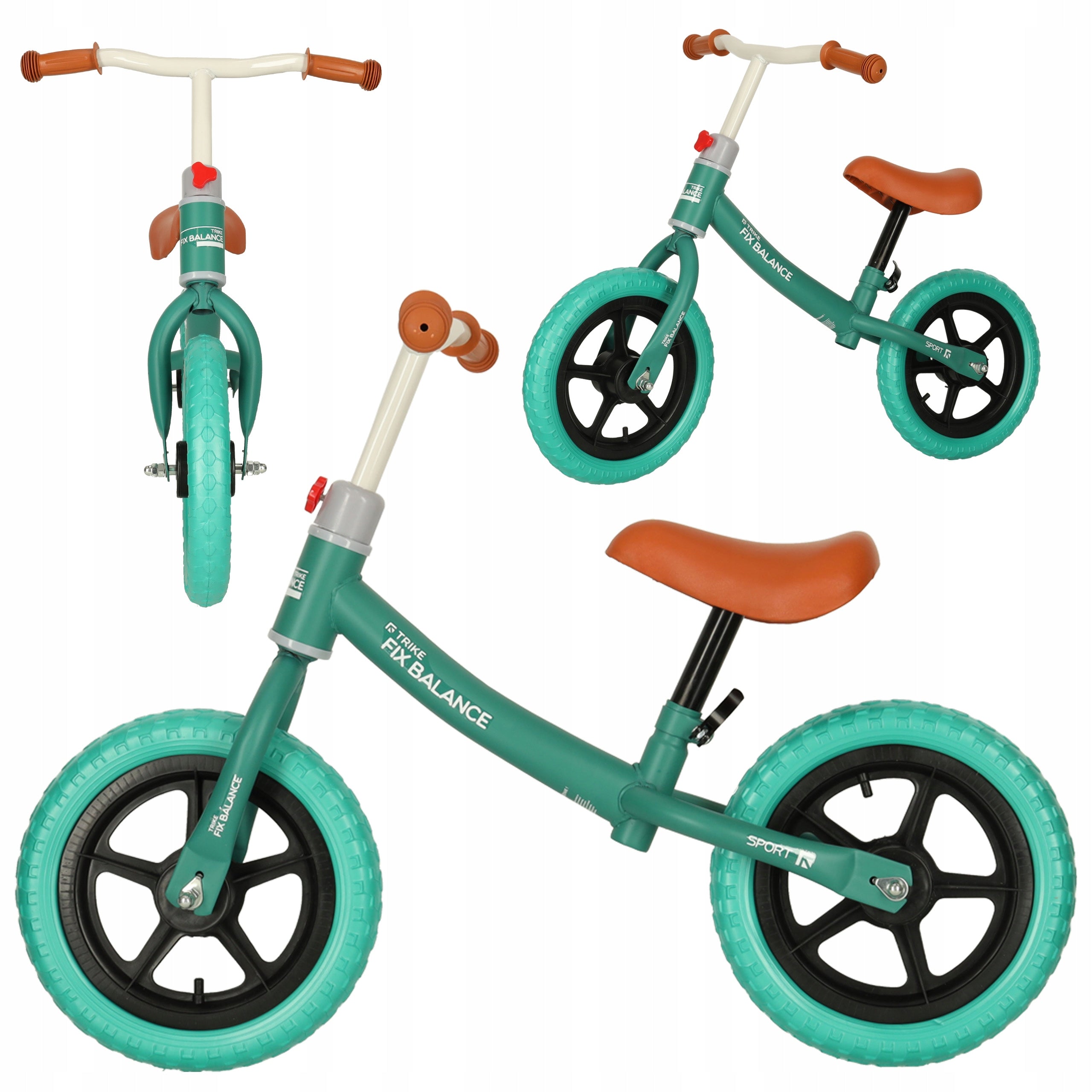 BALANCE BIKE TRIKE FIX BALANCE FOR CHILDREN ULTRA LIGHT ADJUSTABLE turquoise