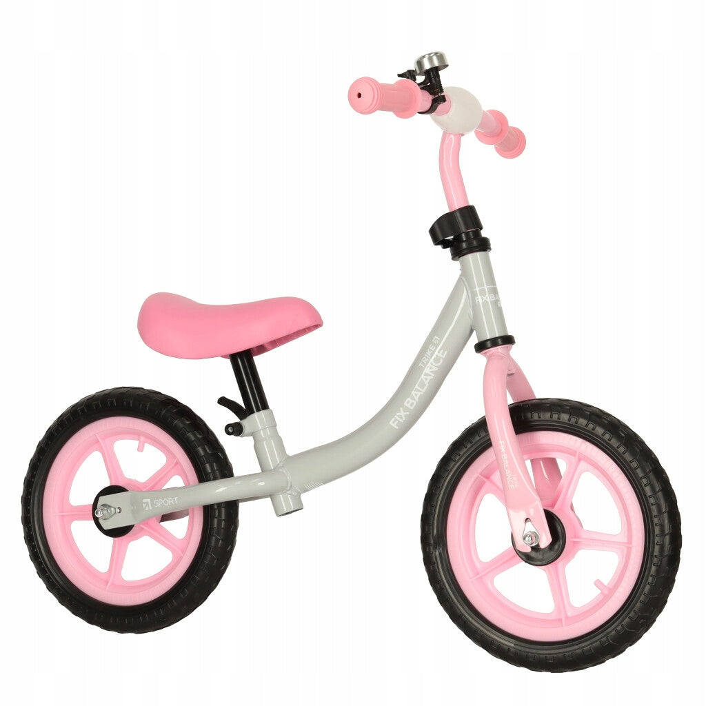 BALANCE BIKE TWO-WHEELED PINK 2-4 YEARS FOAM WHEELS ADJUSTMENT Model Balance