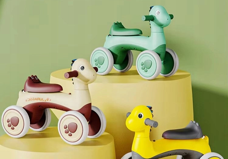 BALANCE BIKE WALKER RIDE-ON FOR ONE YEAR FOR CHILDREN LIGHT SOUND COLORS Model ZWIERZĄTKO