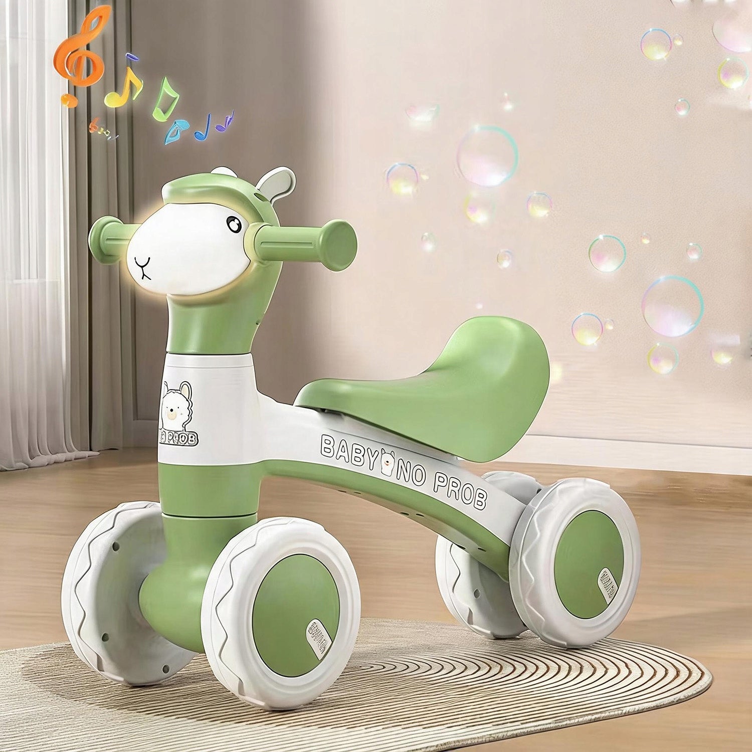 BALANCE BIKE WITH MUSIC + LIGHTS + SOAP BUBBLE SPRAY Brand no brand