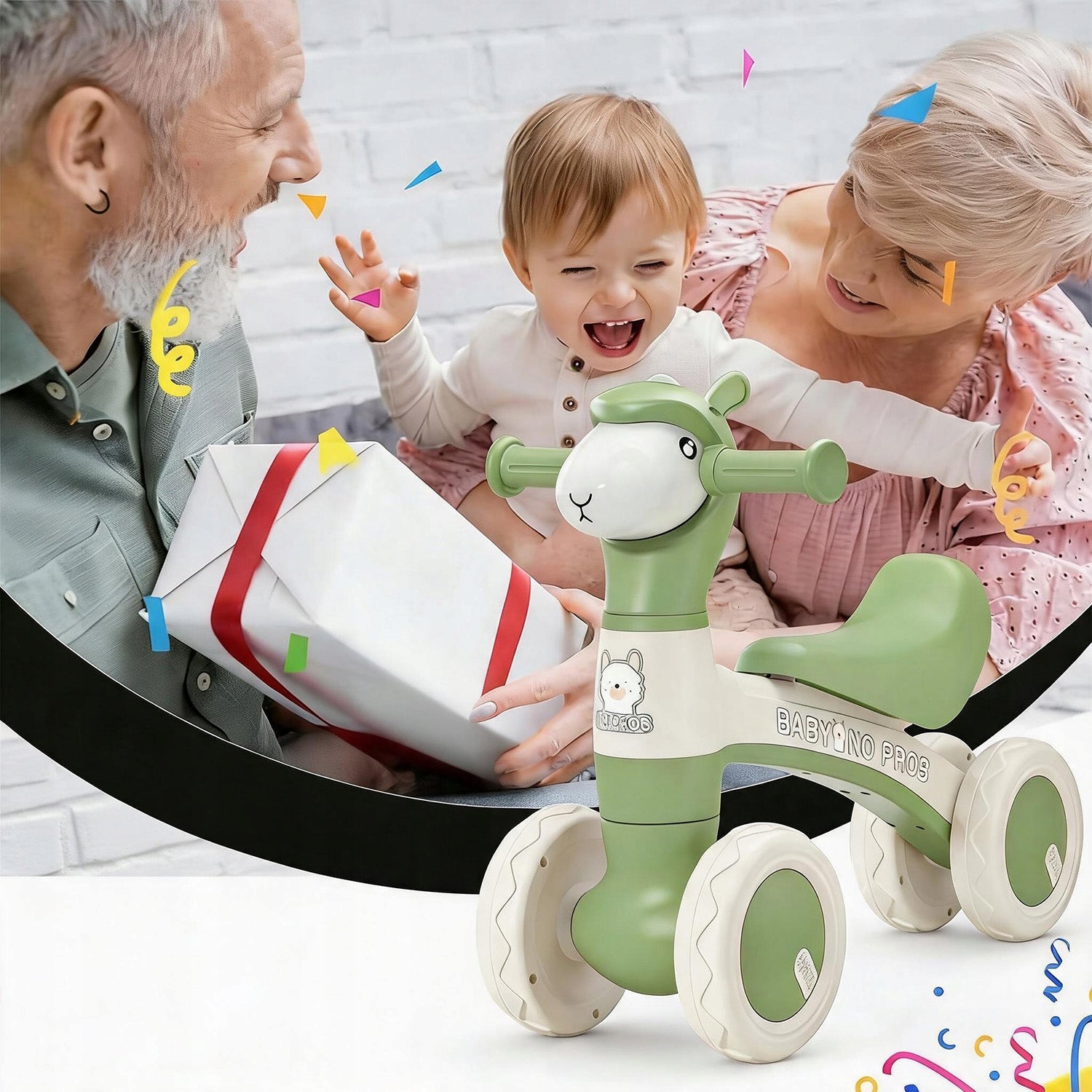 BALANCE BIKE WITH MUSIC + LIGHTS + SOAP BUBBLE SPRAY Manufacturer code 6TY2751GN ROWEREK BIEGOWY