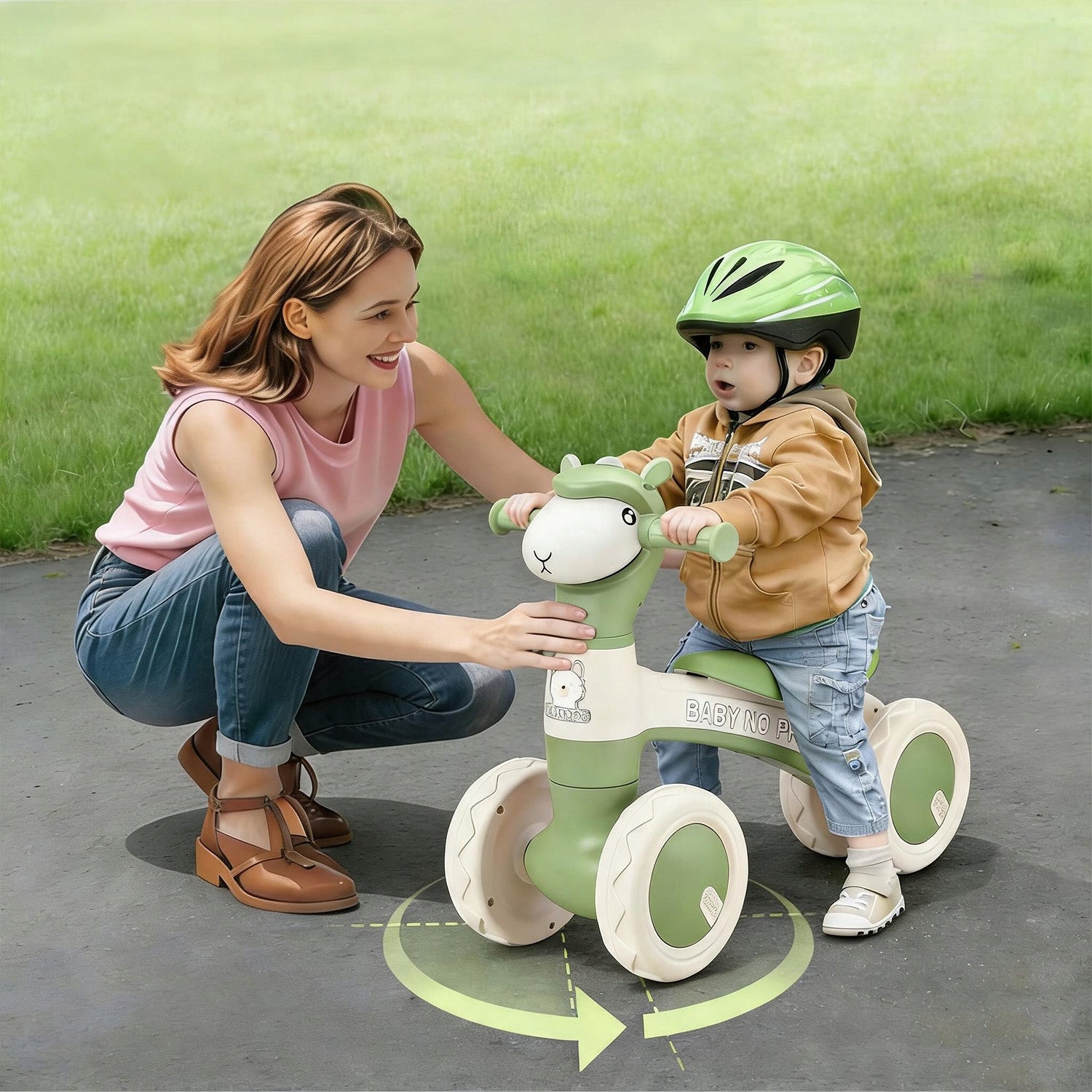 BALANCE BIKE WITH MUSIC + LIGHTS + SOAP BUBBLE SPRAY Model ROWEREK BIEGOWY