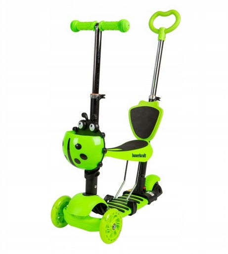 BALANCE SCOOTER 5in1 LADYBUG TRICYCLE LED BLUE Color blue pink green