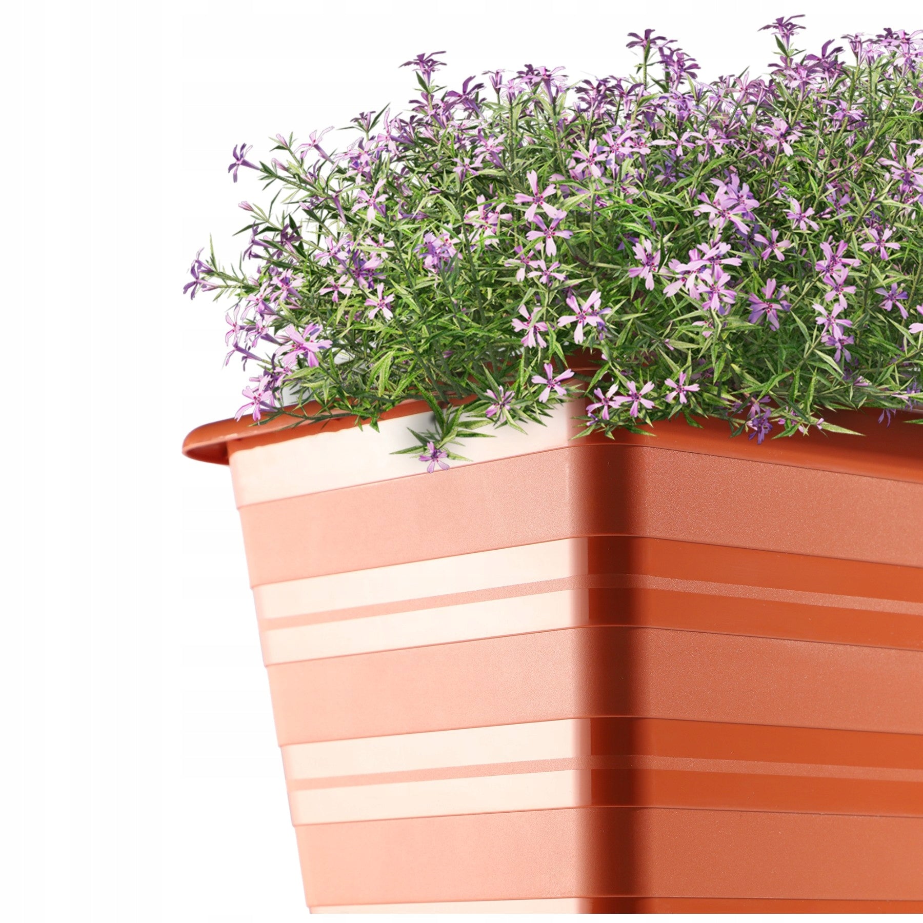BALCONY BOX 59 cm FLOWER POT FLOWERBED BALCONY TERRACOTTA Packaging status original