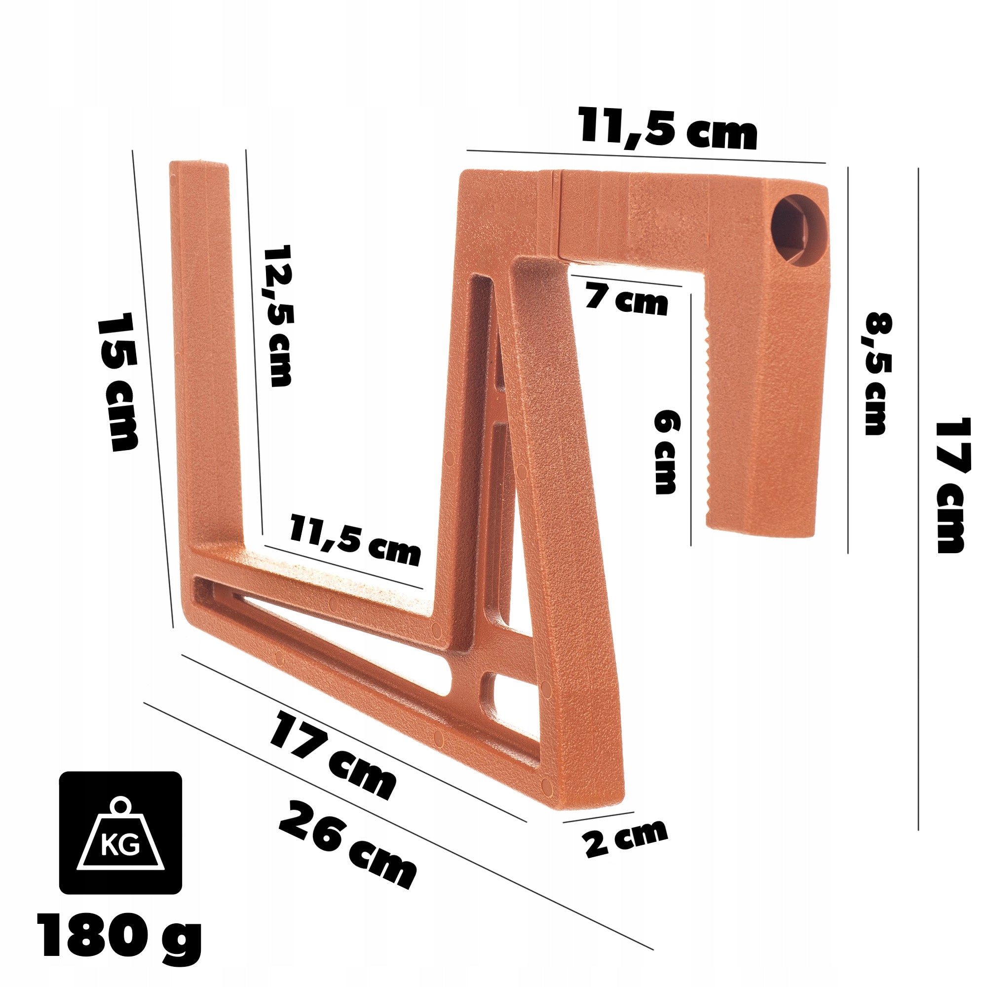 BALCONY BOX FLOWER POT 50cm HANDLES STAND BALCONY BALUSTRADE Manufacturer code K10022