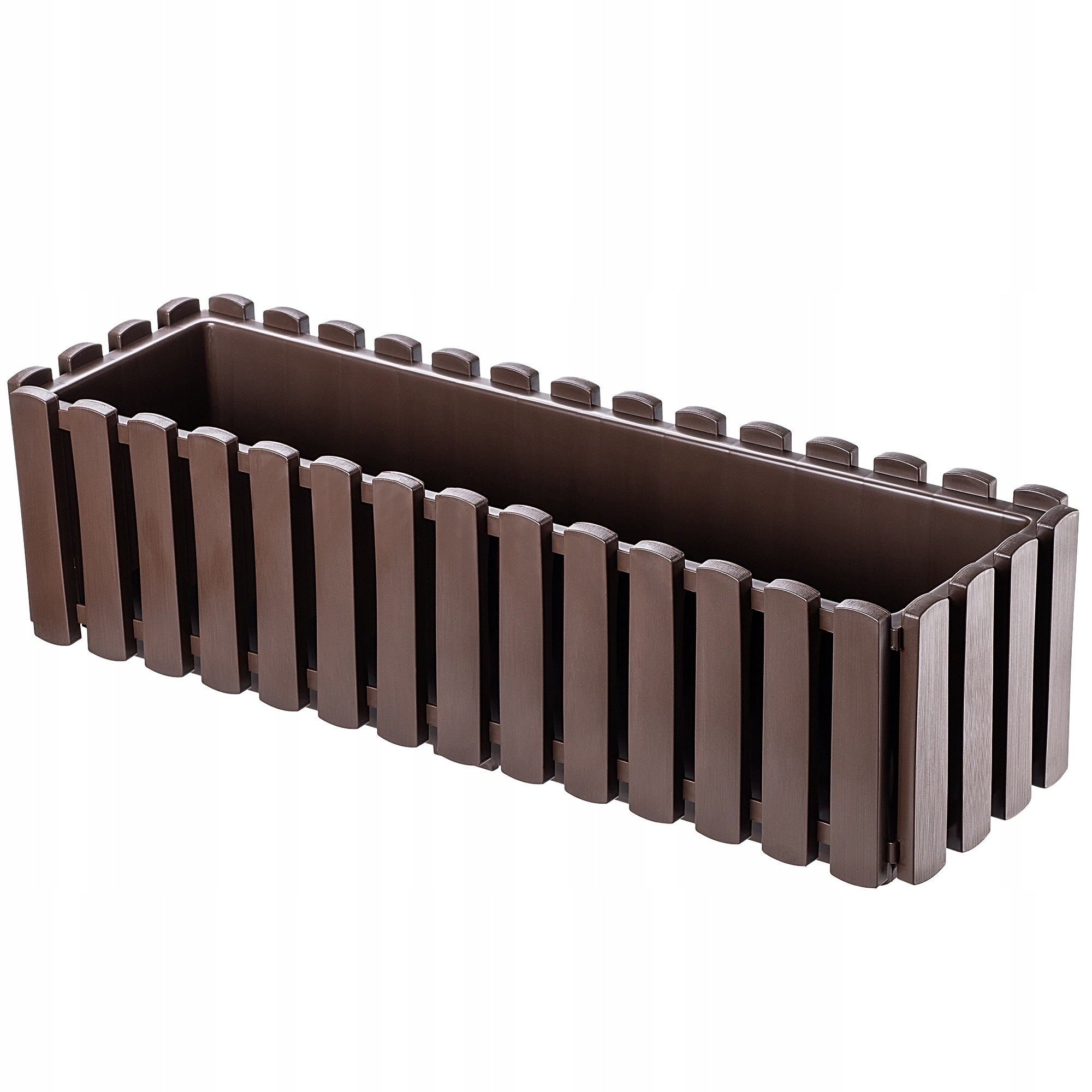 BALCONY BOX FLOWER POT 58x18x16,5 cm BROWN BALCONY Material synthetic material