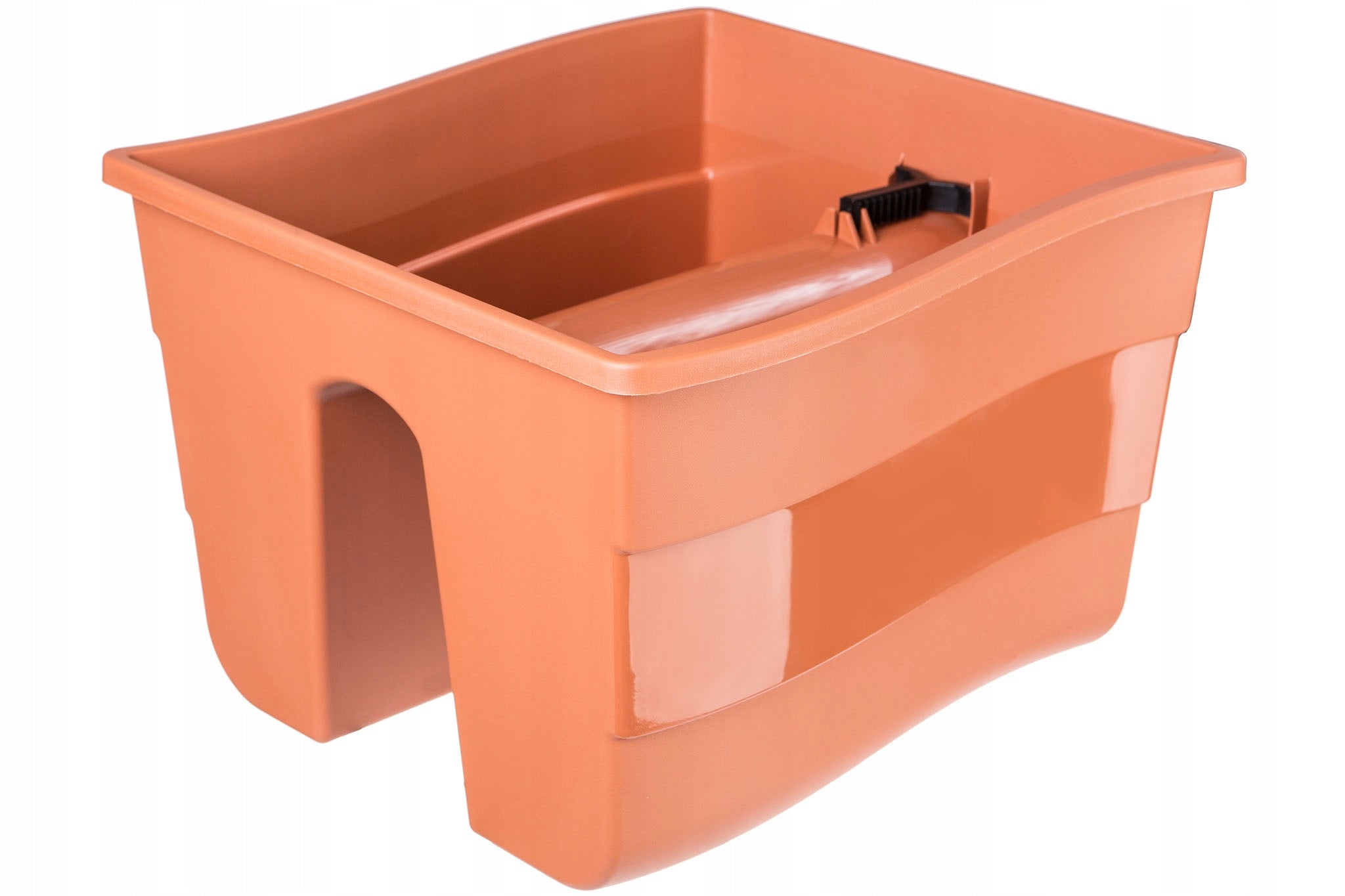 BALCONY BOX FLOWER POT FOR RAILING FLOWERS 29,5x28x19,5 cm