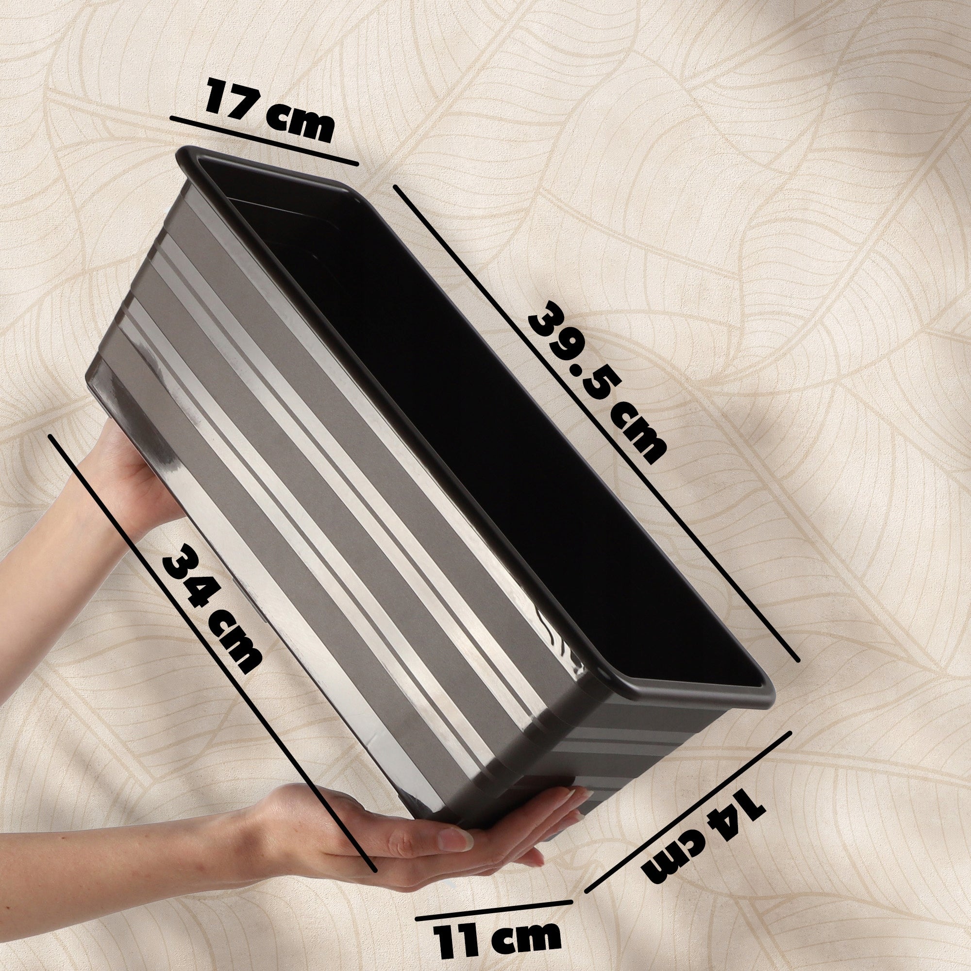 BALCONY BOX FLOWER POT LARGE 40cm FLOWERS PACKAGE 4 PCS FLOWERBED Manufacturer code K10183