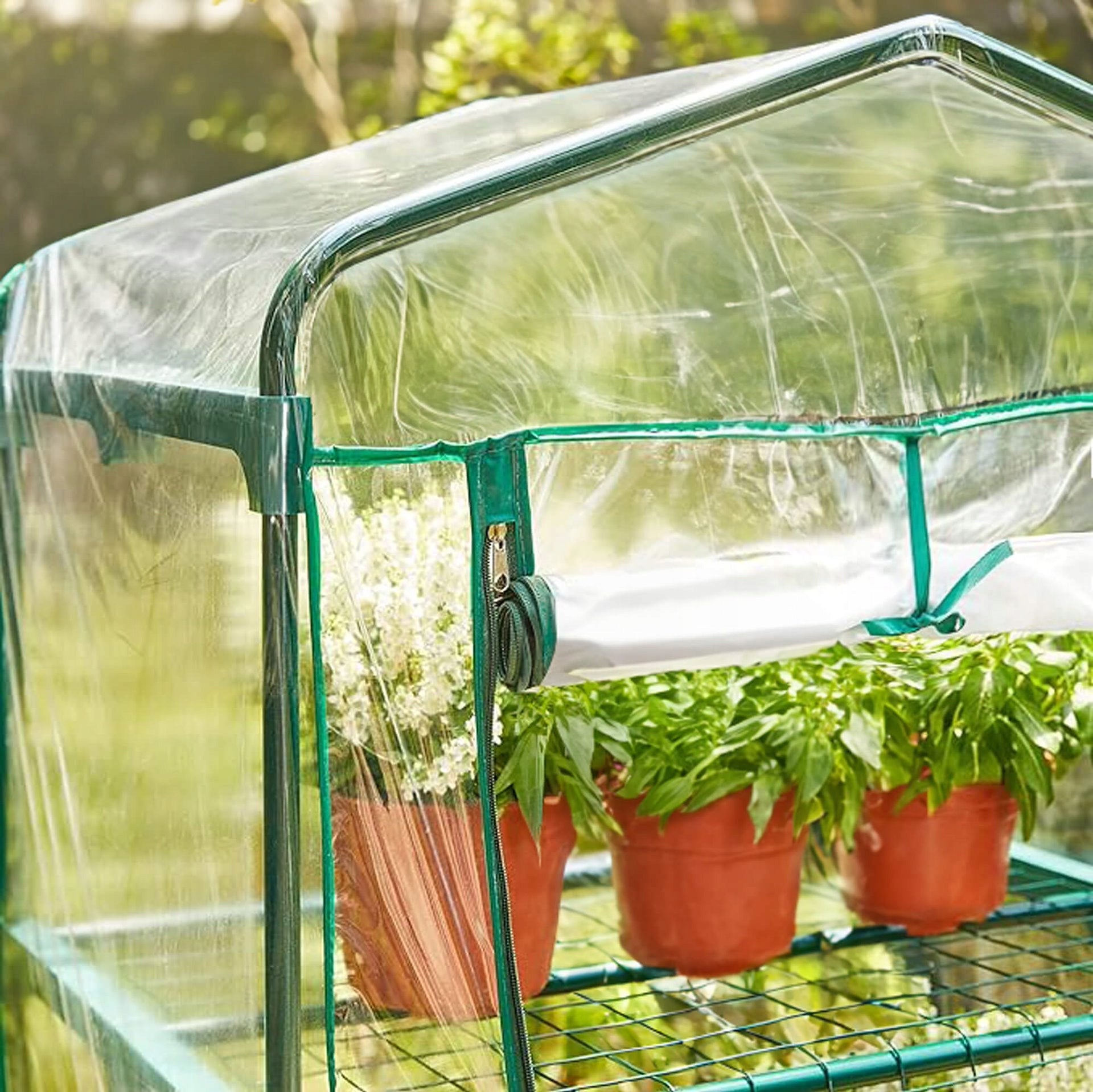 BALCONY GARDEN GREENHOUSE 5 shelves 190x70x50cm UV4 for BALCONY FOLIAK Product height 190 cm