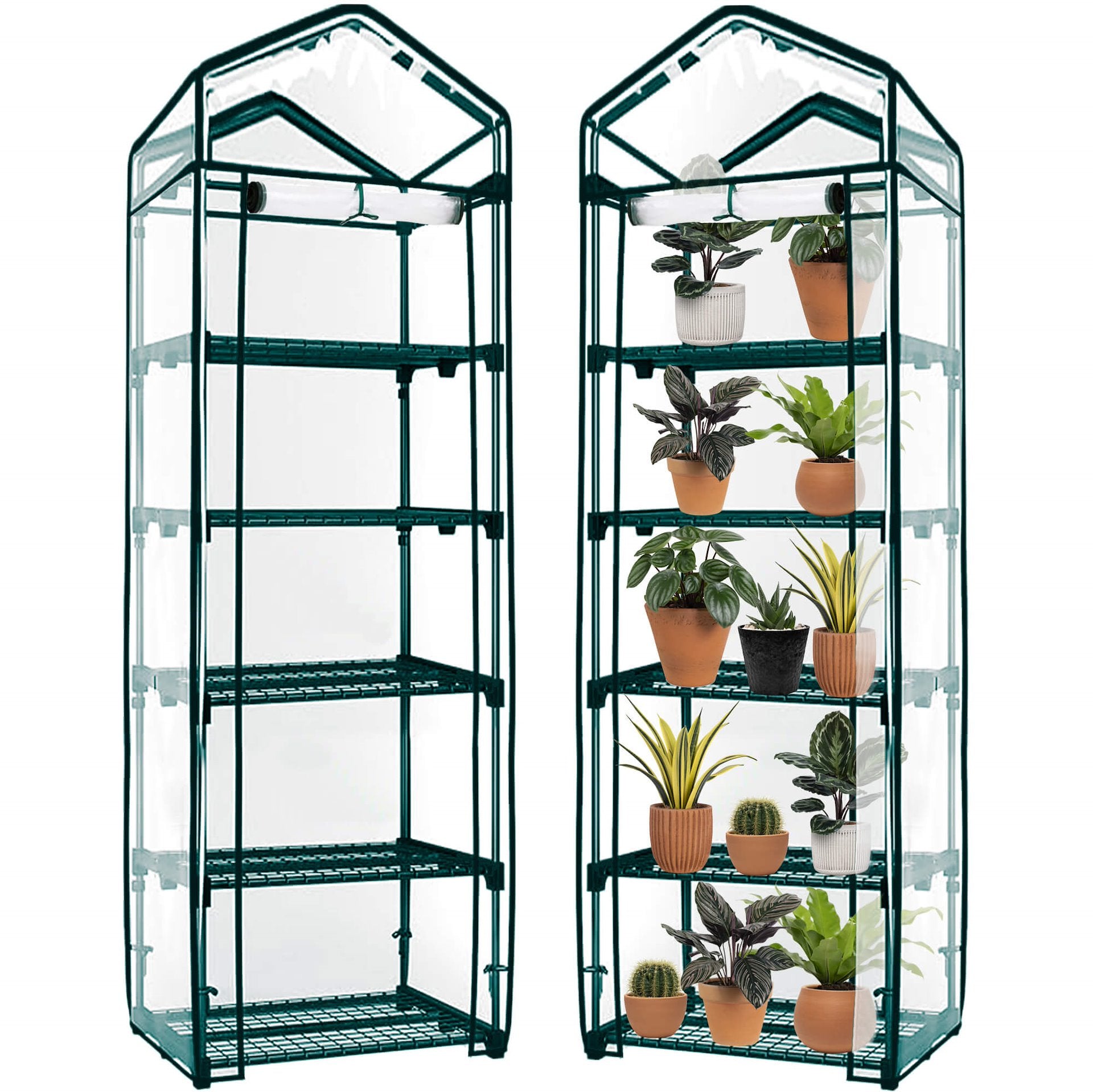 BALCONY GARDEN GREENHOUSE 5 shelves 190x70x50cm UV4 for BALCONY FOLIAK