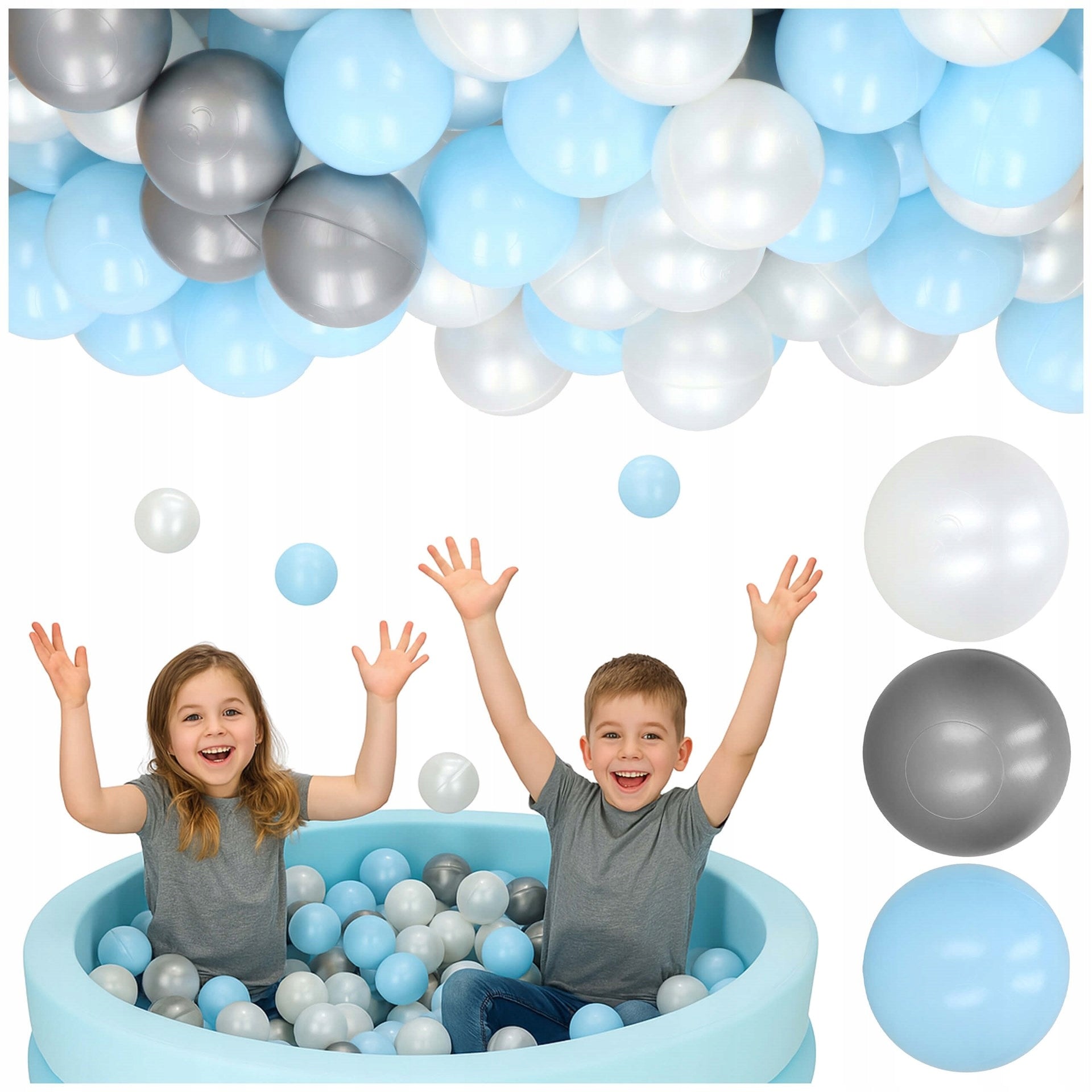 BALLS COLORFUL MIX FOR POOL PLAYPEN 100PCS CE CERTIFICATE
