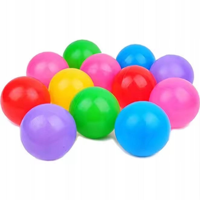 BALLS FOR DRY POOL 100pcs 6cm COLORFUL BALLS DO NOT CRUMPLE Brand no brand