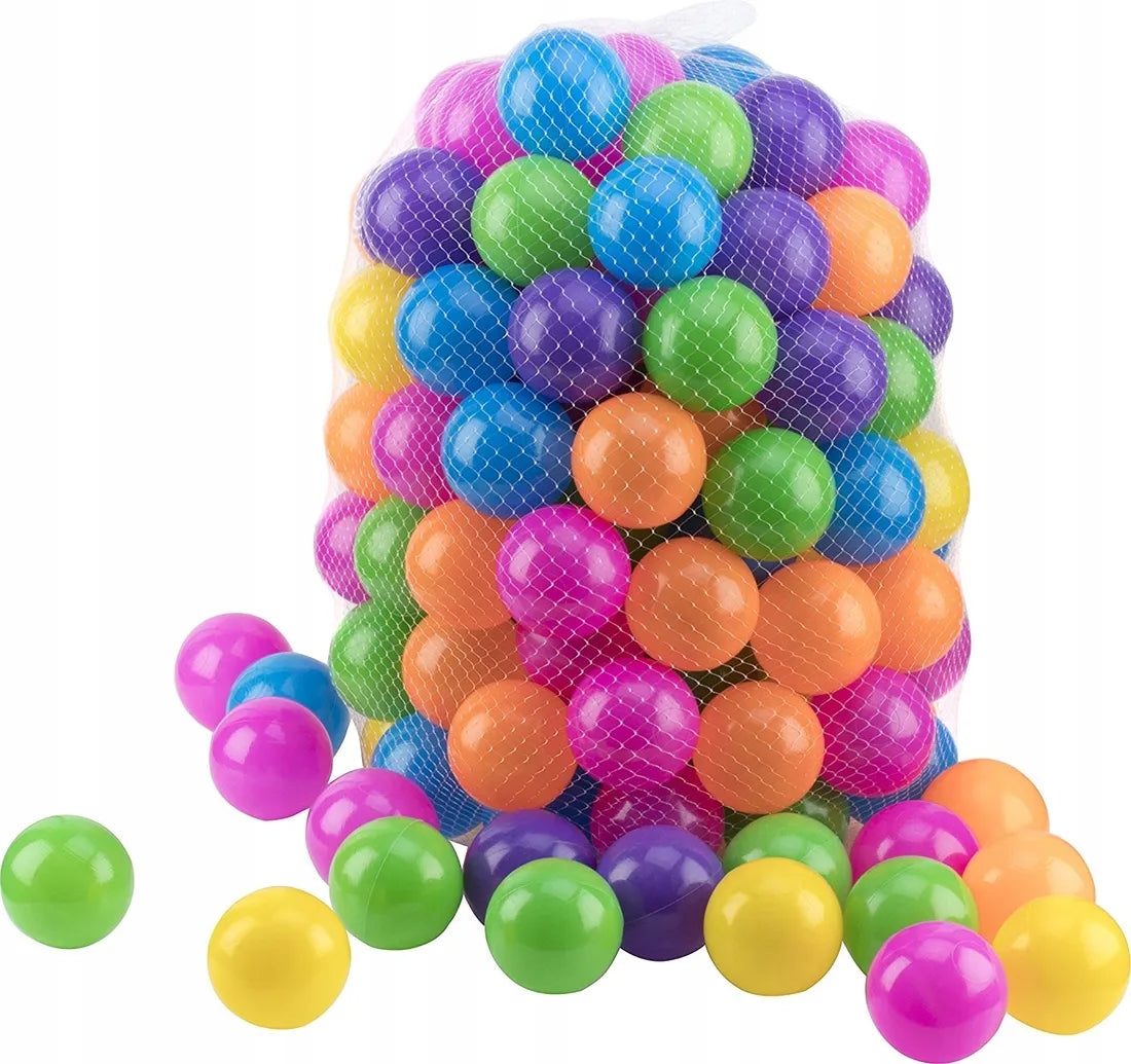 BALLS FOR DRY POOL 100pcs 6cm COLORFUL BALLS DO NOT CRUMPLE EAN (GTIN) 5908222250171