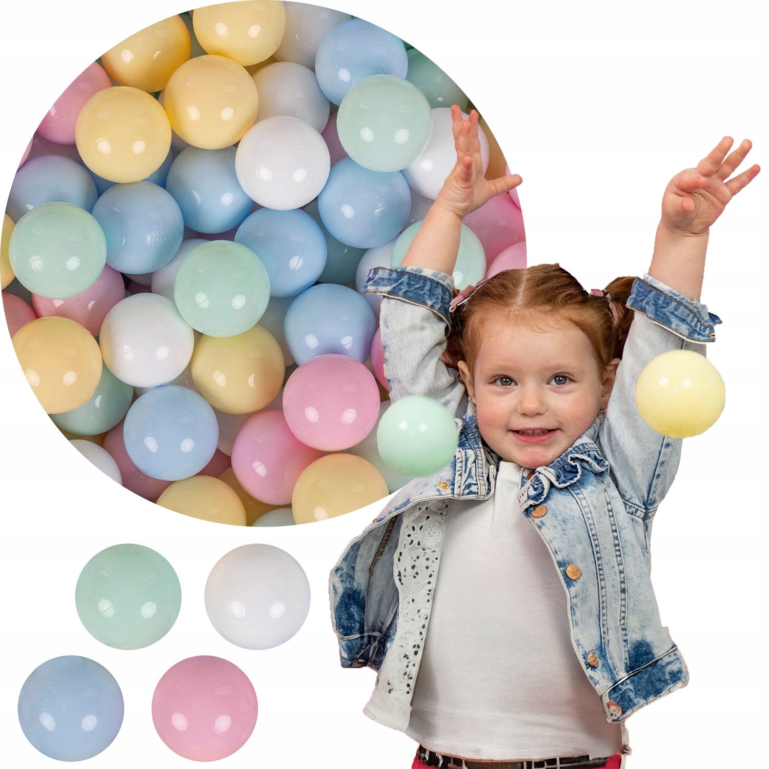 BALLS balls for pool tent playpen tipi 50 pcs 7 cm POLISH Brand KiddyMoon