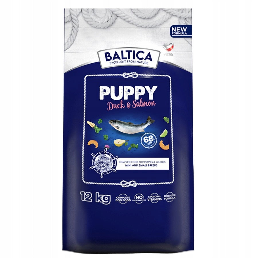 BALTICA PUPPY DUCK SALMON FOR PUPPIES SALMON AND DUCK 12KG SMALL XS/S Manufacturer code 5903999105228