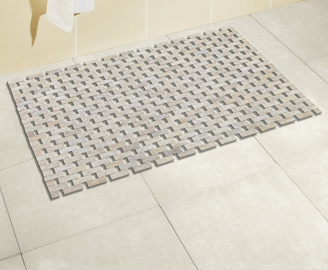 BAMBOO BATHROOM MAT NON-SLIP WENKO Product width 50 cm