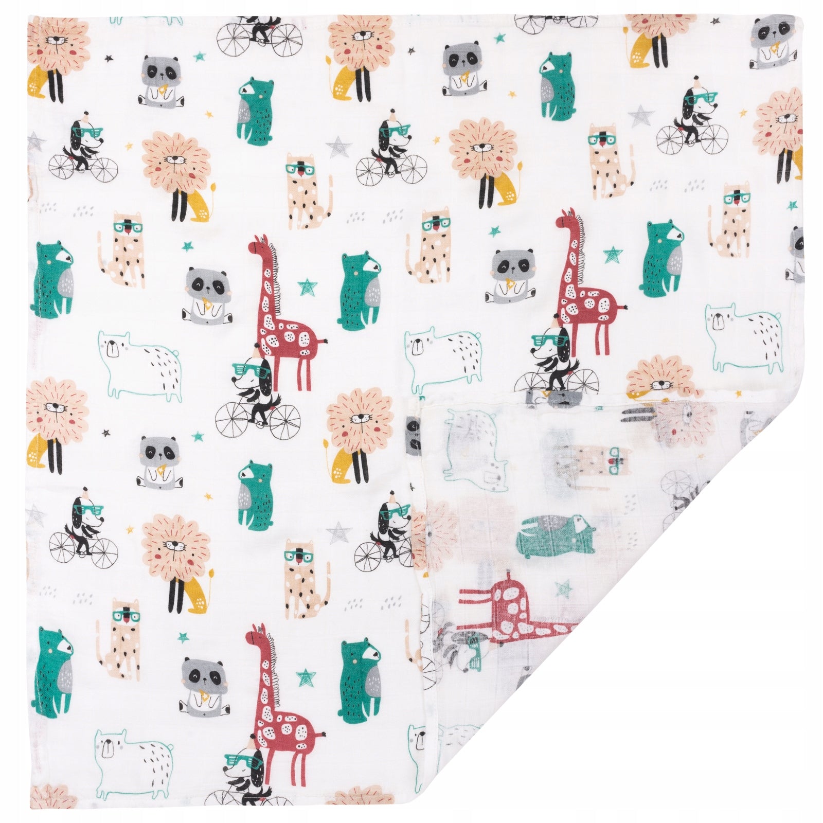 BAMBOO Diaper 60x60 cm Crazy Animals Medical device no