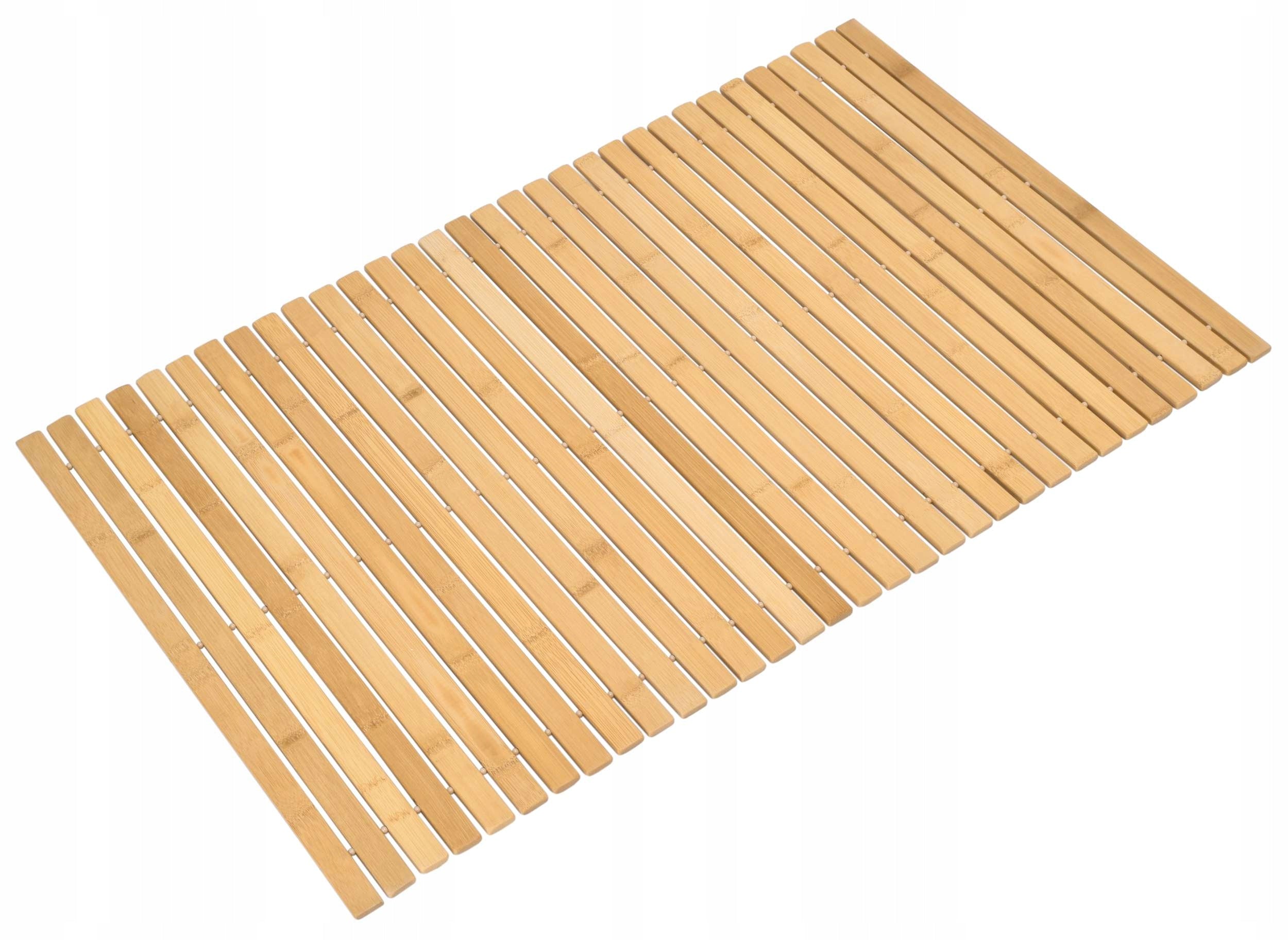 BAMBOO MAT FOR BATHROOM WOODEN BATHROOM RUG NATURAL 40x60 cm