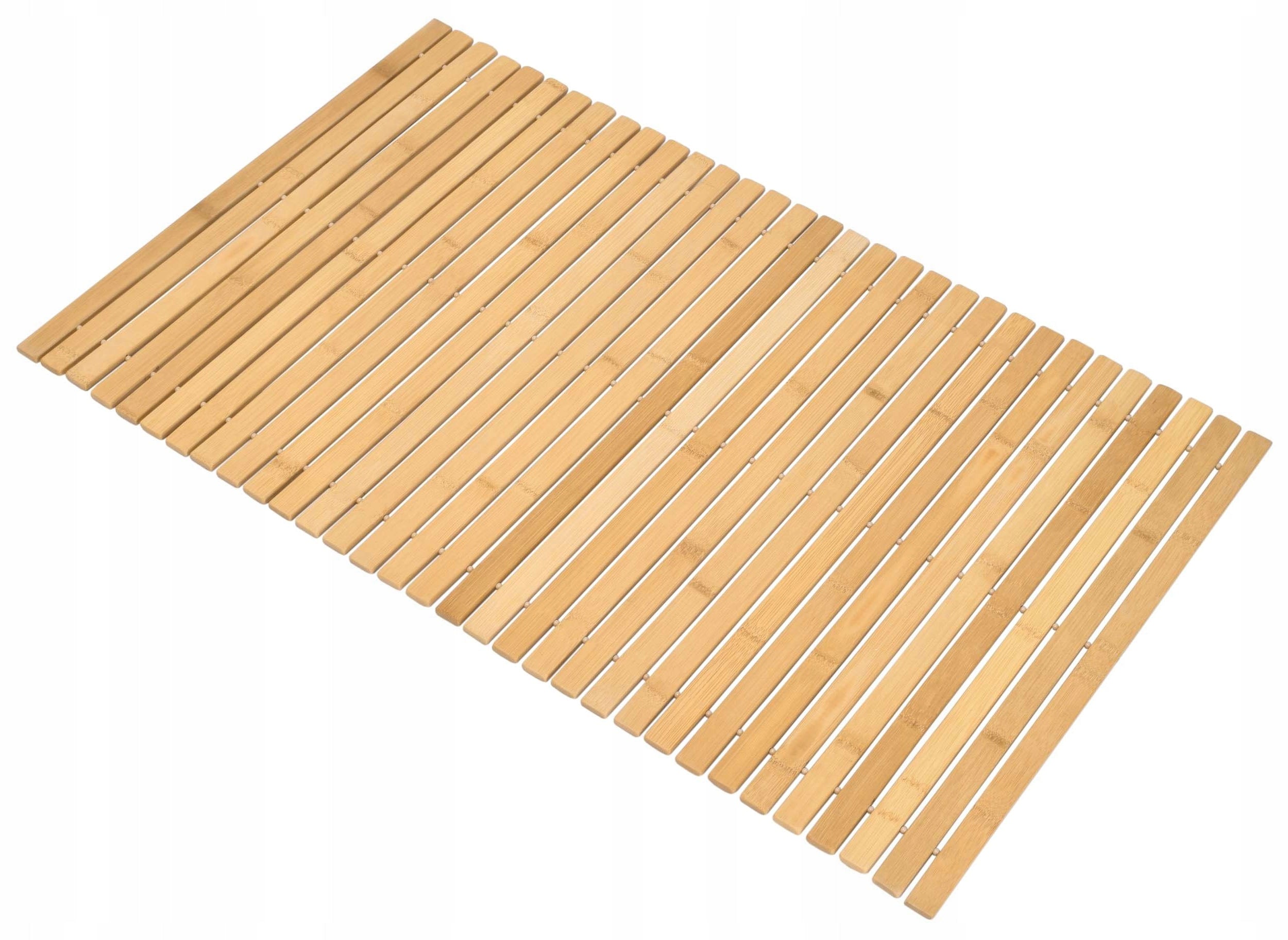 BAMBOO MAT FOR BATHROOM WOODEN BATHROOM RUG NATURAL 50x80 cm Product width 50 cm