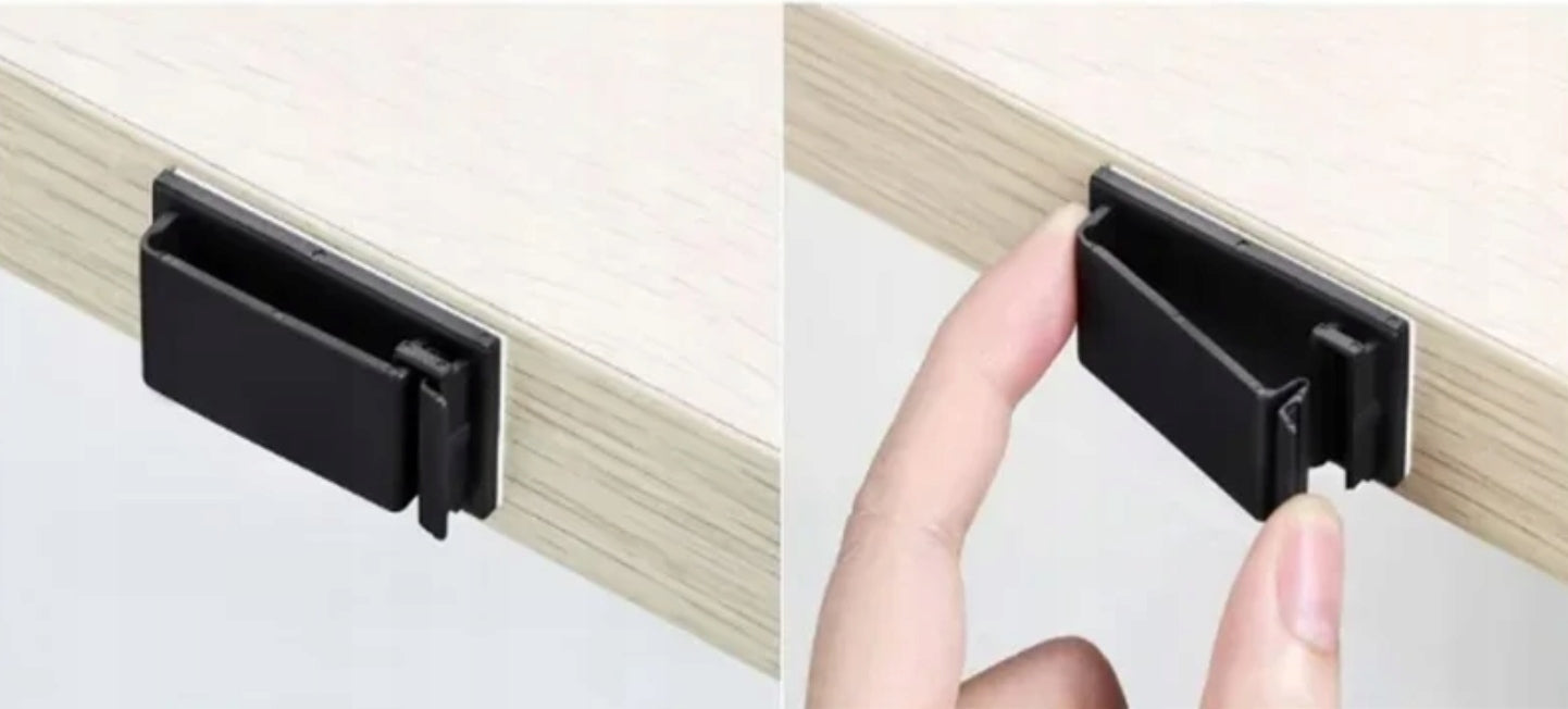 BAND CLIP ORGANIZER FOR FIXING WIRES SELF-ADHESIVE 10 PIECES Model Klips do kabli 10 sztuk czarny