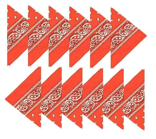 BANDANA COTTON PAISLEY WOMEN'S HAIR HEADGEAR 6 PCS. Brand no brand