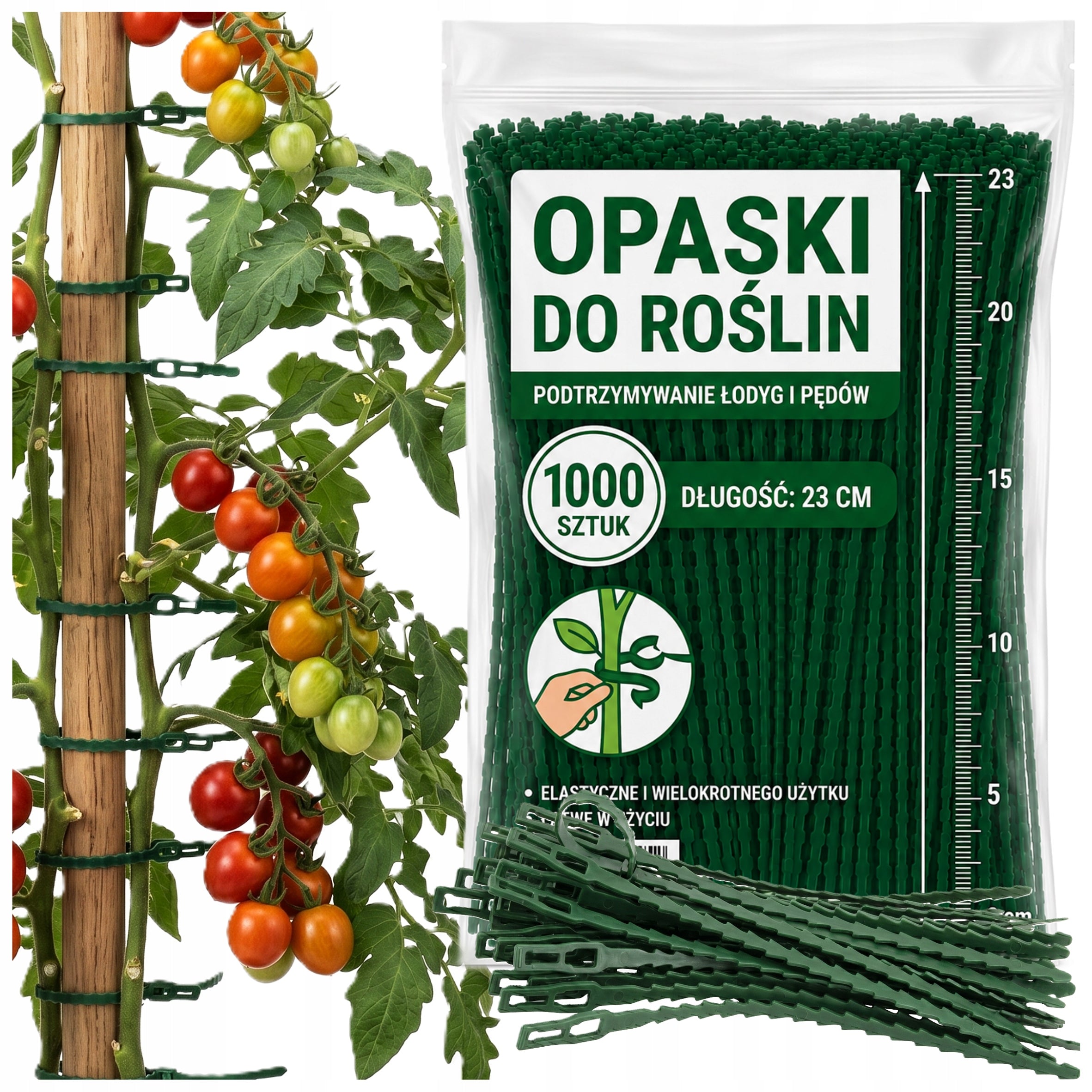 BANDS CLASPS CLIPS GARDEN TRITITES TOMATO PLANT LIGAMENTS 1000el