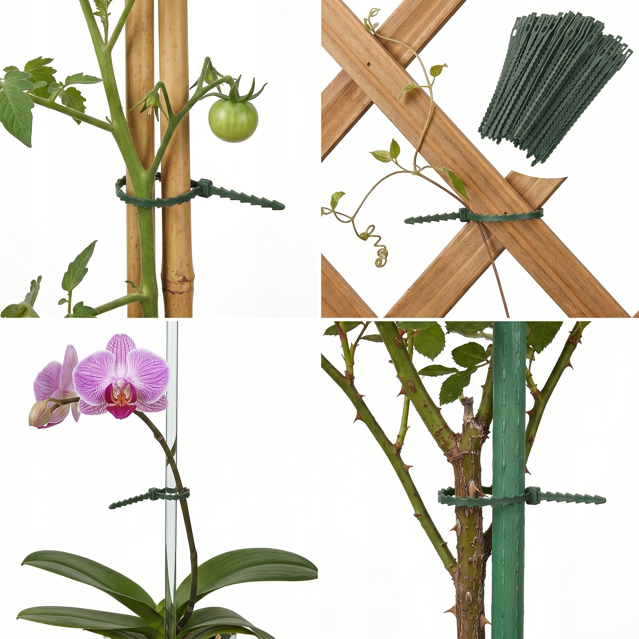 BANDS CLASPS CLIPS GARDEN TRITITES TOMATO PLANT LIGAMENTS 400PCS Product height 23 cm