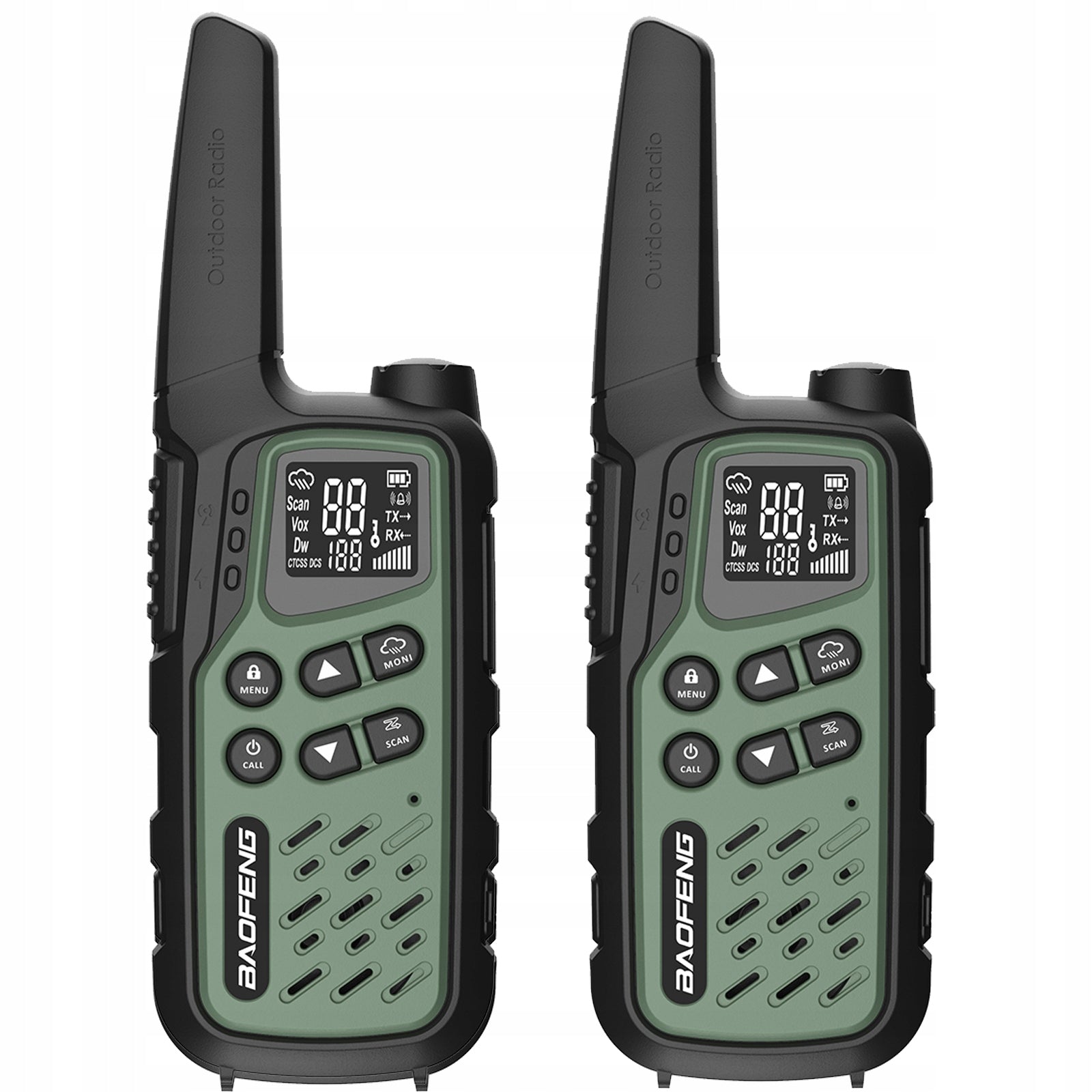 BAOFENG BF-25E WALKIE-TALKIE LONG RANGE SUBCHANNEL ELBOW TOKI USB-C FLASHLIGHT Brand Baofeng