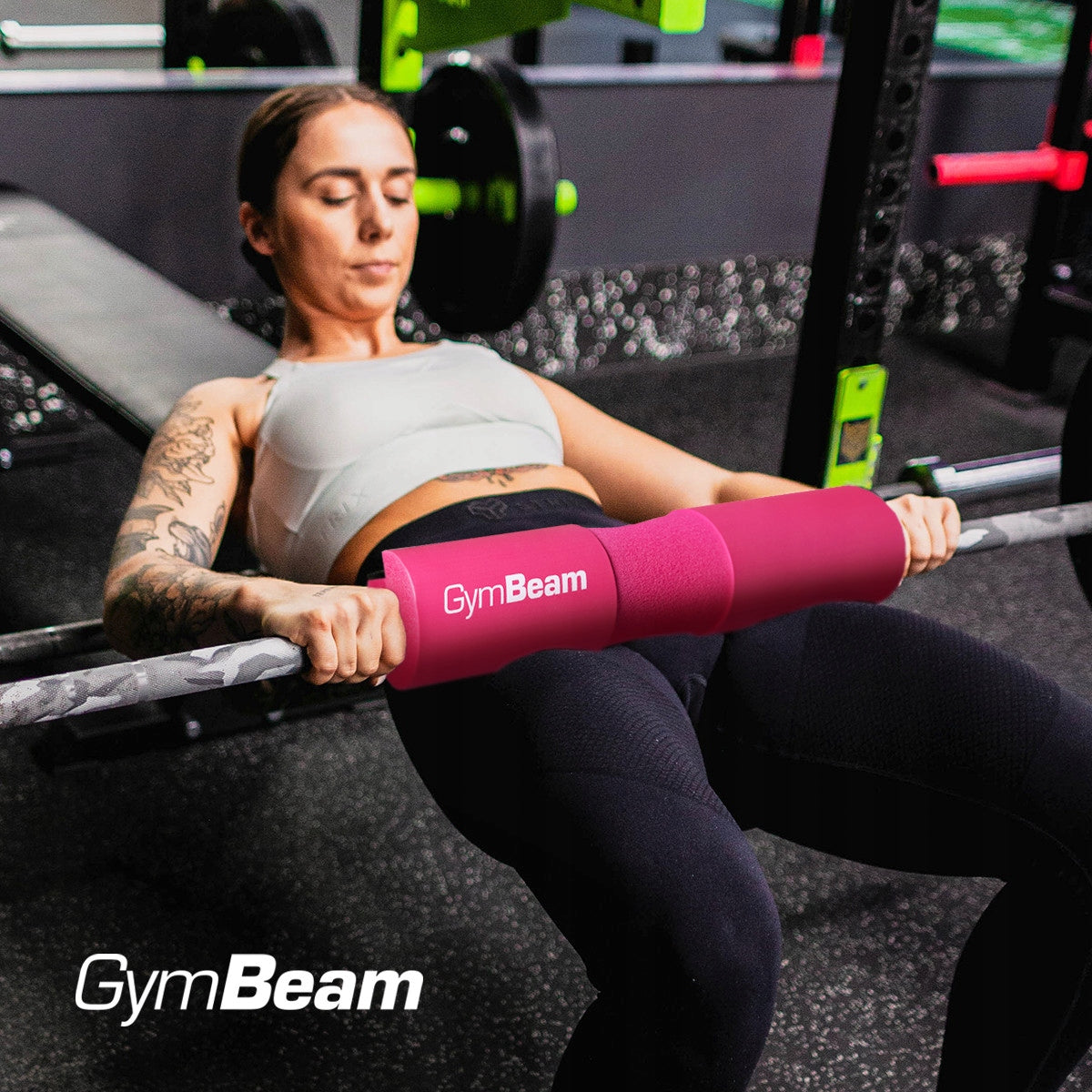 BARBELL NECK PROTECTOR HIP THRUST GymBeam pink Load section diameter 25 mm