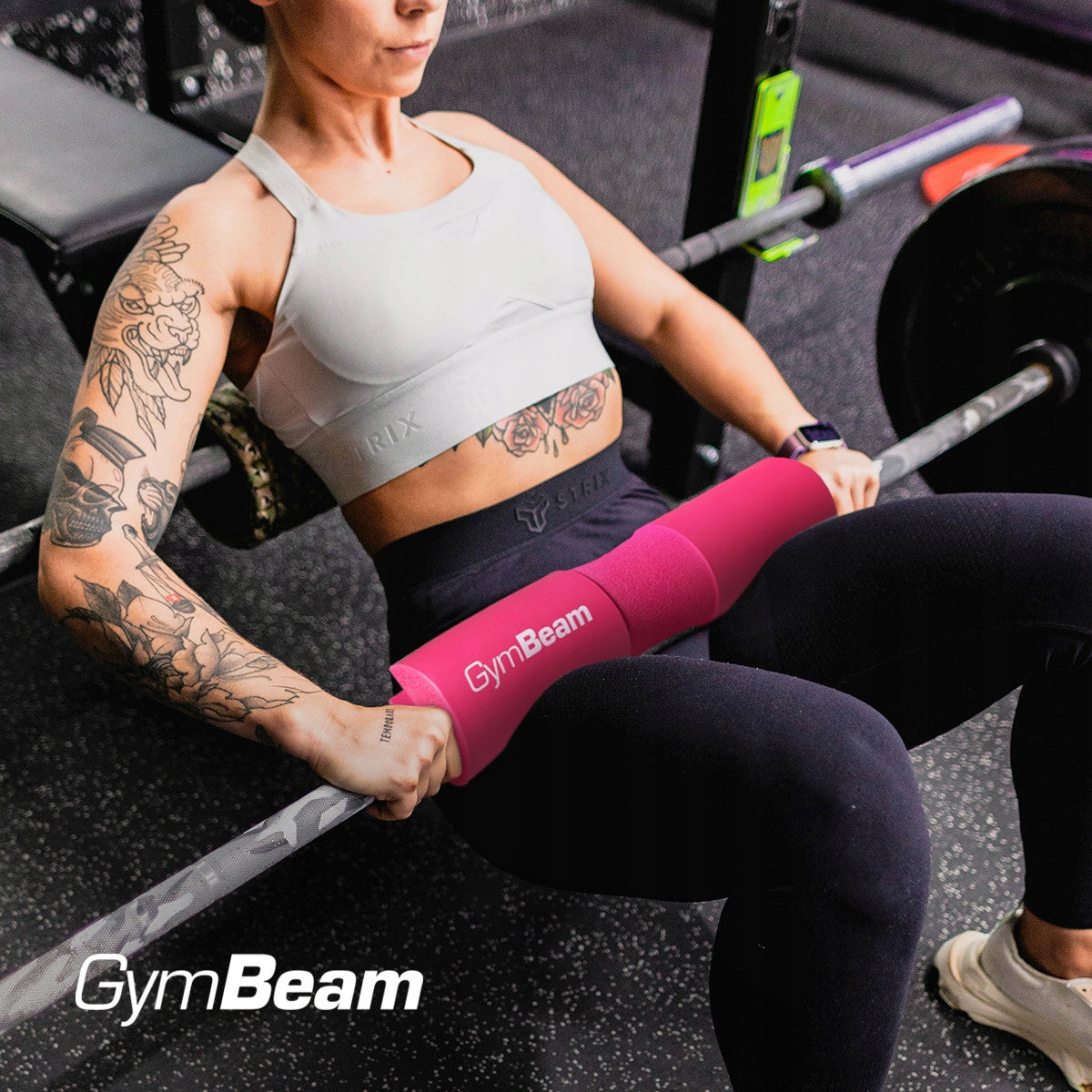 BARBELL NECK PROTECTOR HIP THRUST GymBeam pink Product width 10 cm