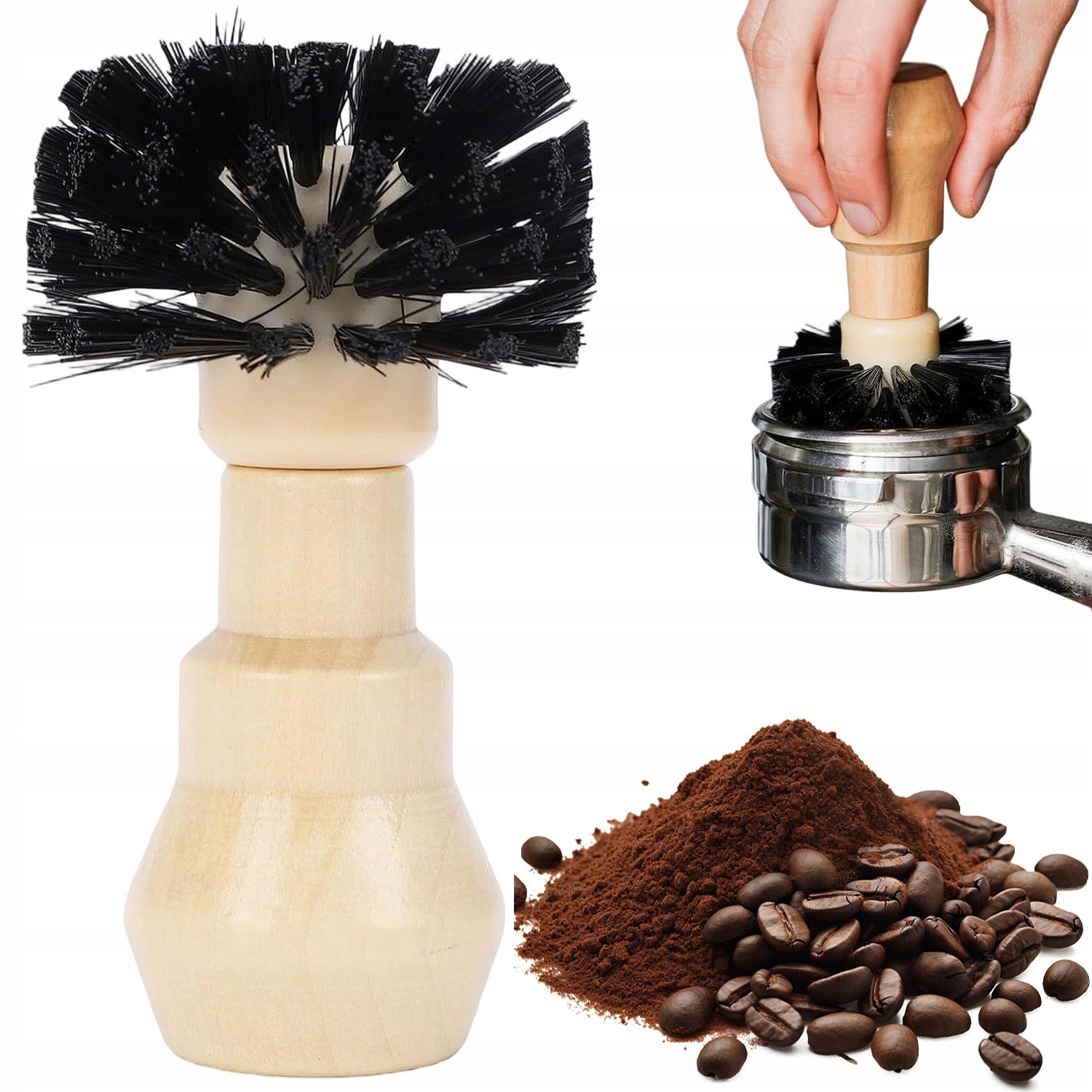 BARISTA BRUSHES FOR ESPRESSO CLEANING BRUSH MACHINE HASSLE-FREE