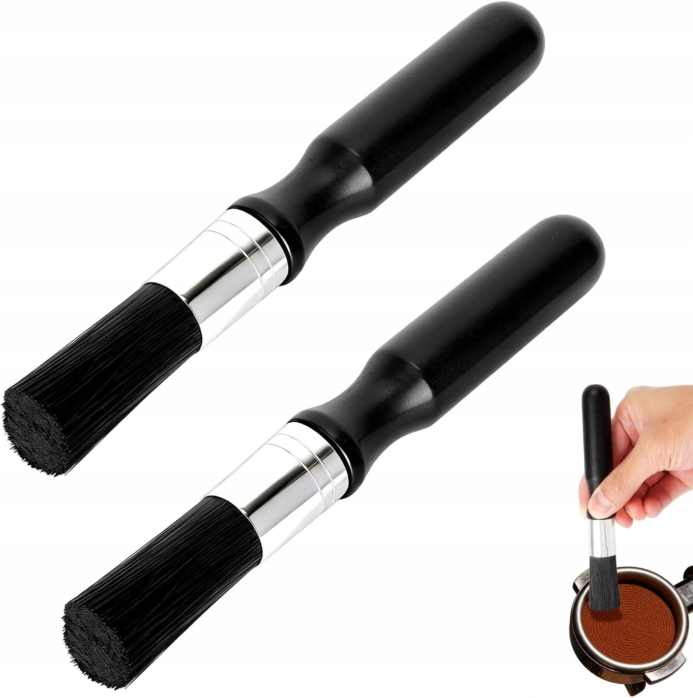 BARISTA BRUSHES SET OF 2 FOR ESPRESSO COFFEE CLEANING