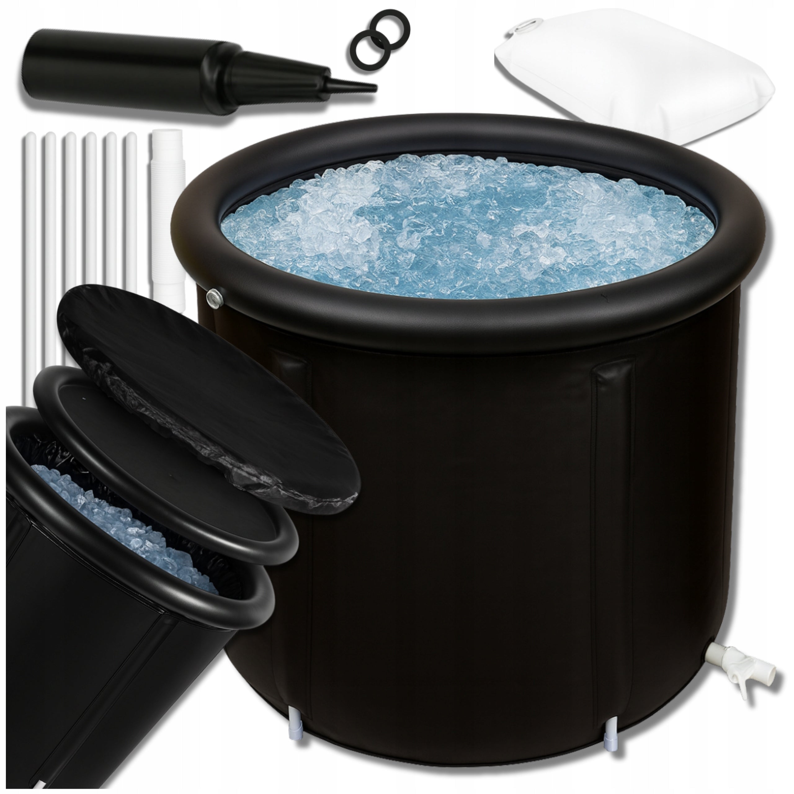 BARREL FOR WALRUSING ICE BATH POOL FOR REGENERATION 450L PORTABLE TUB