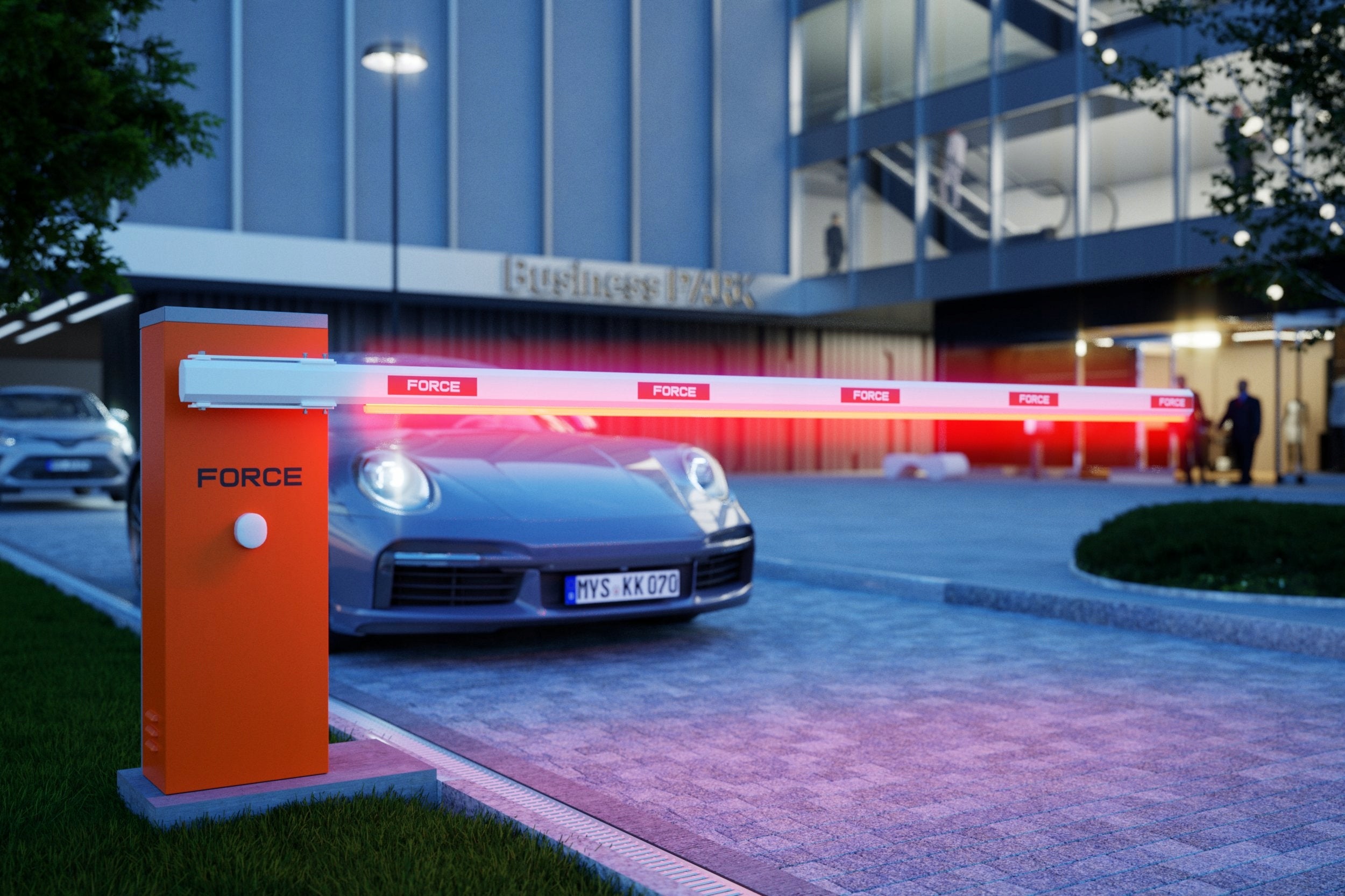 BARRIER FORCE GR5000 with arm 6m built-in Parking Semaphore Manufacturer code GR5000